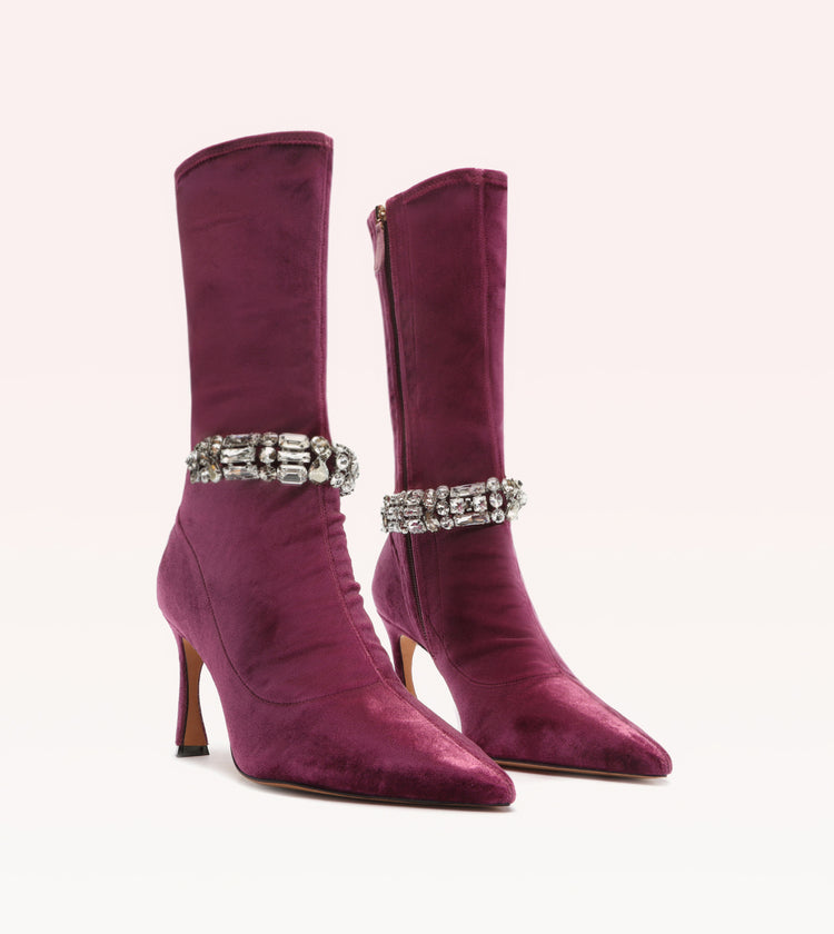 Riviera Velvet 85 Fig Boots Fall 22
