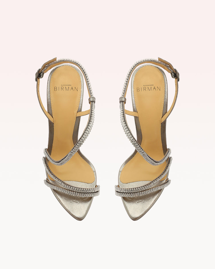 Alana 100 Graphite Metallic & Sparkling Straps