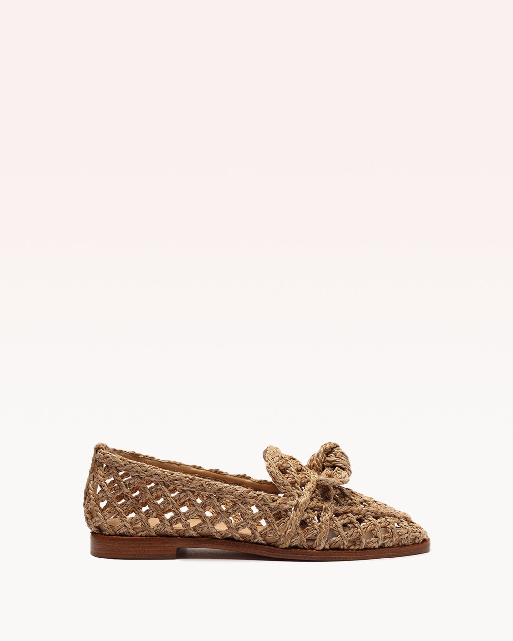 Raffia Clarita Loafer Beige