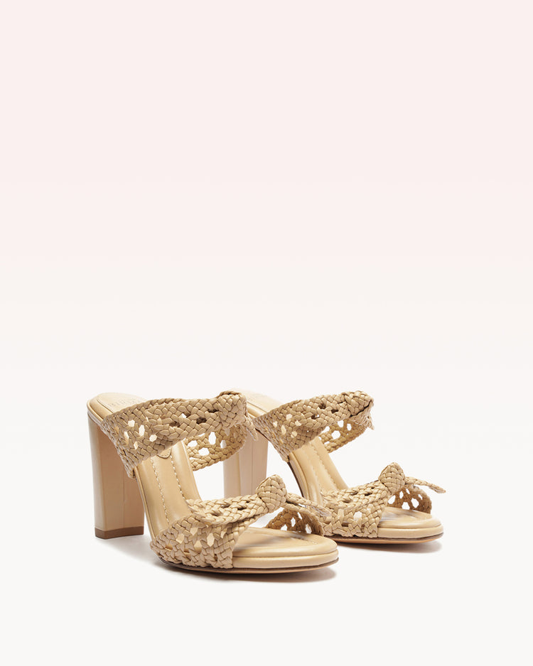Clarita Intreccio 90 Doppia Soletta Beige