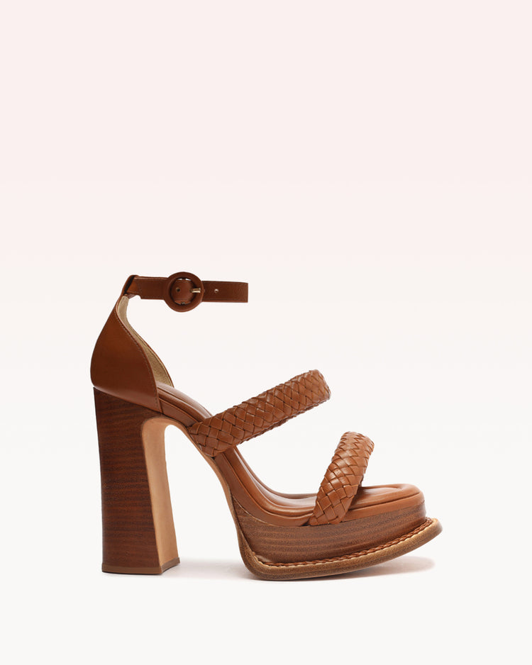 Alessia Platform 120 Cuoio