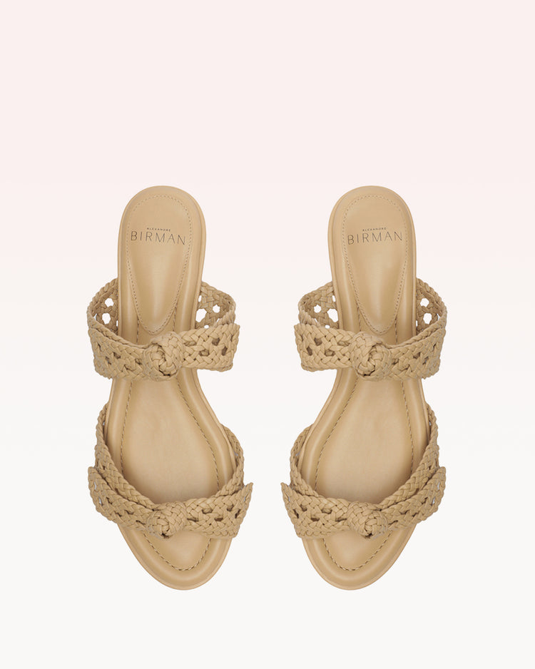 Clarita Intreccio 30 Doppia Soletta Beige