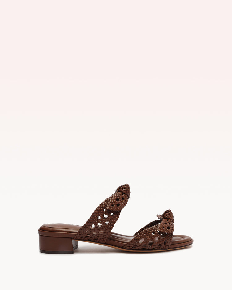 Clarita Intreccio 30 Doppia Soletta Rum Sandals S/23 35 Rum Nappa Leather