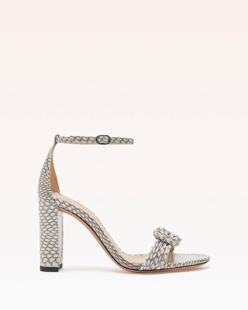 Vicky 90 Naja Sandals Alexandre Birman 35 Natural Naja Naja Snake Leather
