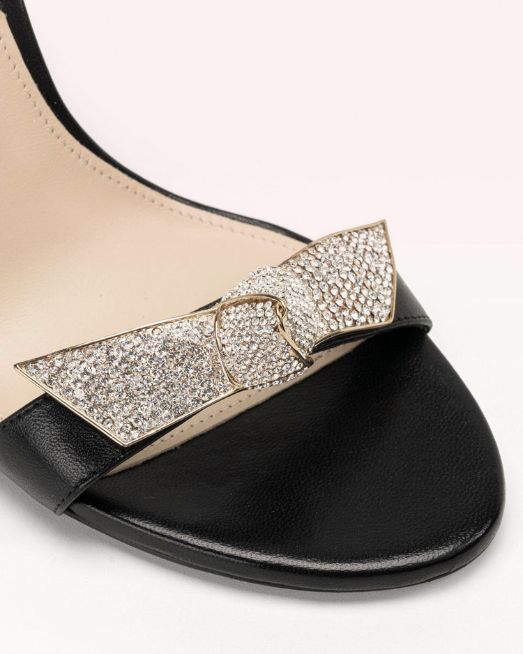 Clarita Bell Crystals 100 Black Sandals R/24   