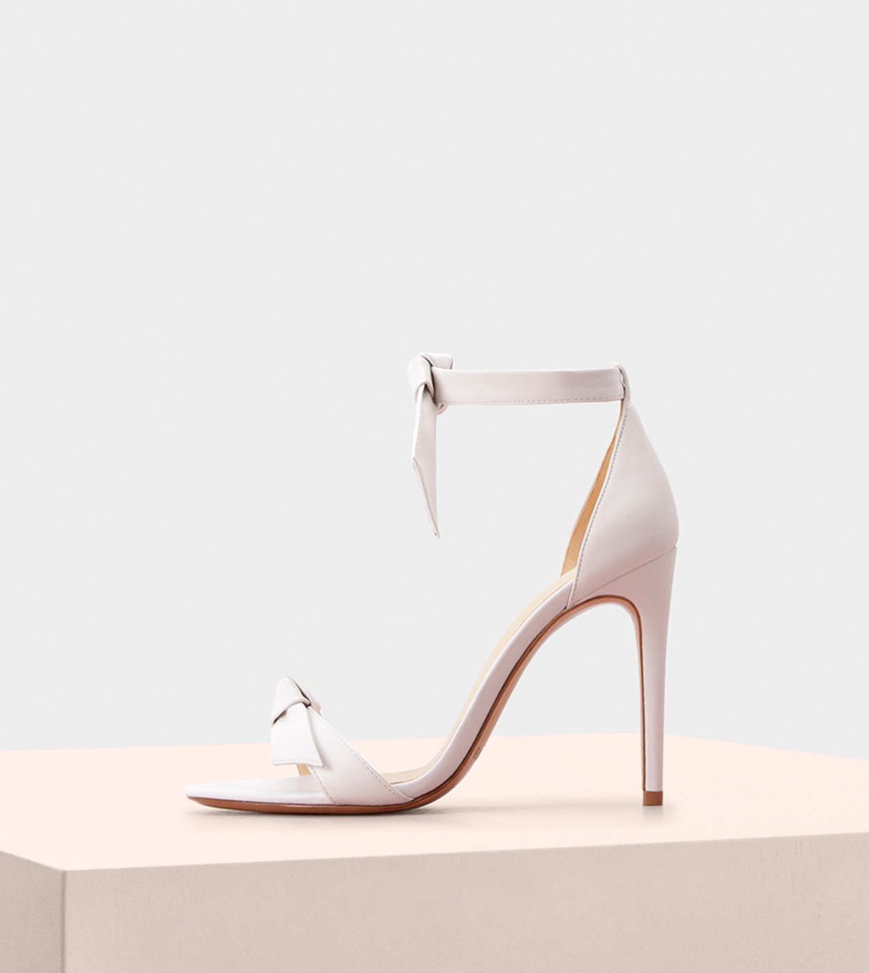 White Sandals For Women - Clarita 100 Bow Tie High Heel