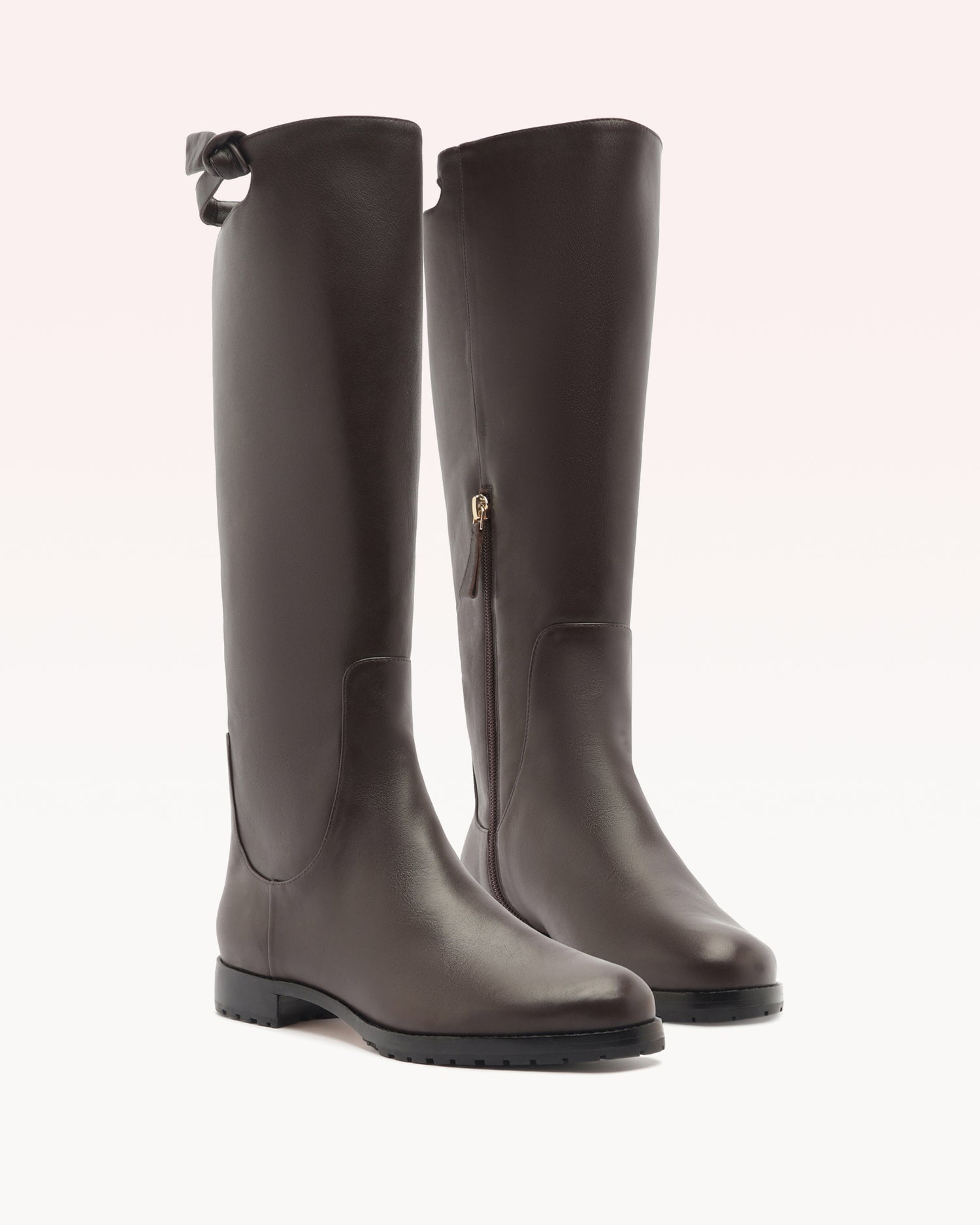 Asymmetric Clarita Saddlery Dark Brown Boots F/25