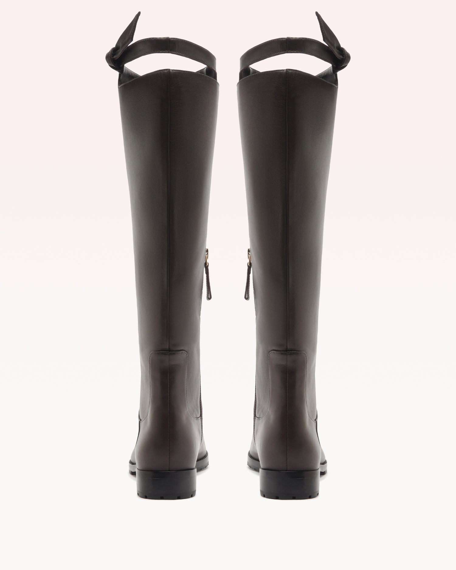 Asymmetric Clarita Saddlery Dark Brown Boots F/25