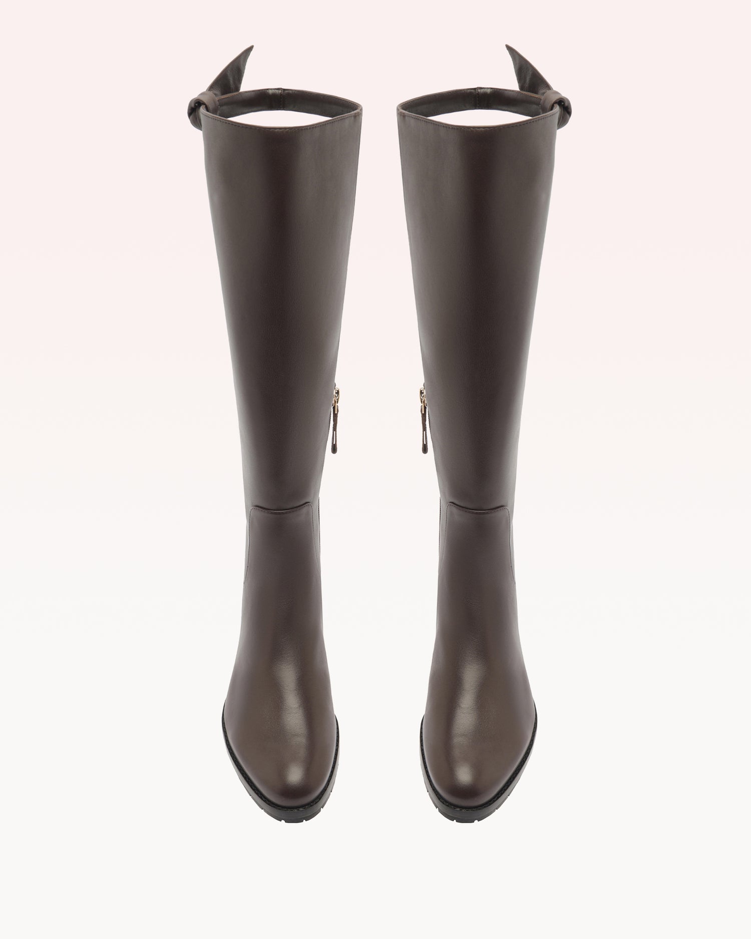 Asymmetric Clarita Saddlery Dark Brown Boots F/25