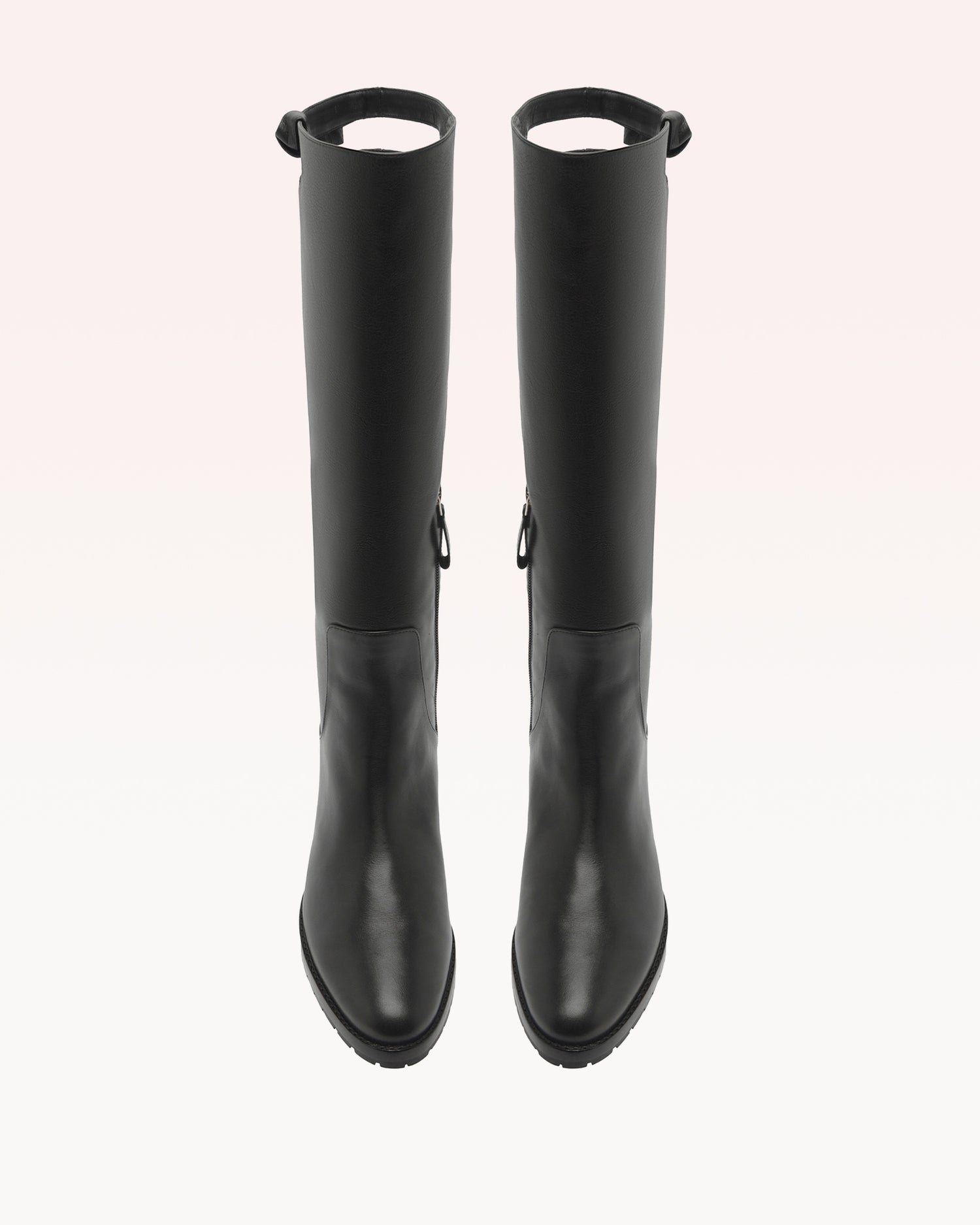 Asymmetric Clarita Saddlery Black Boots F/25