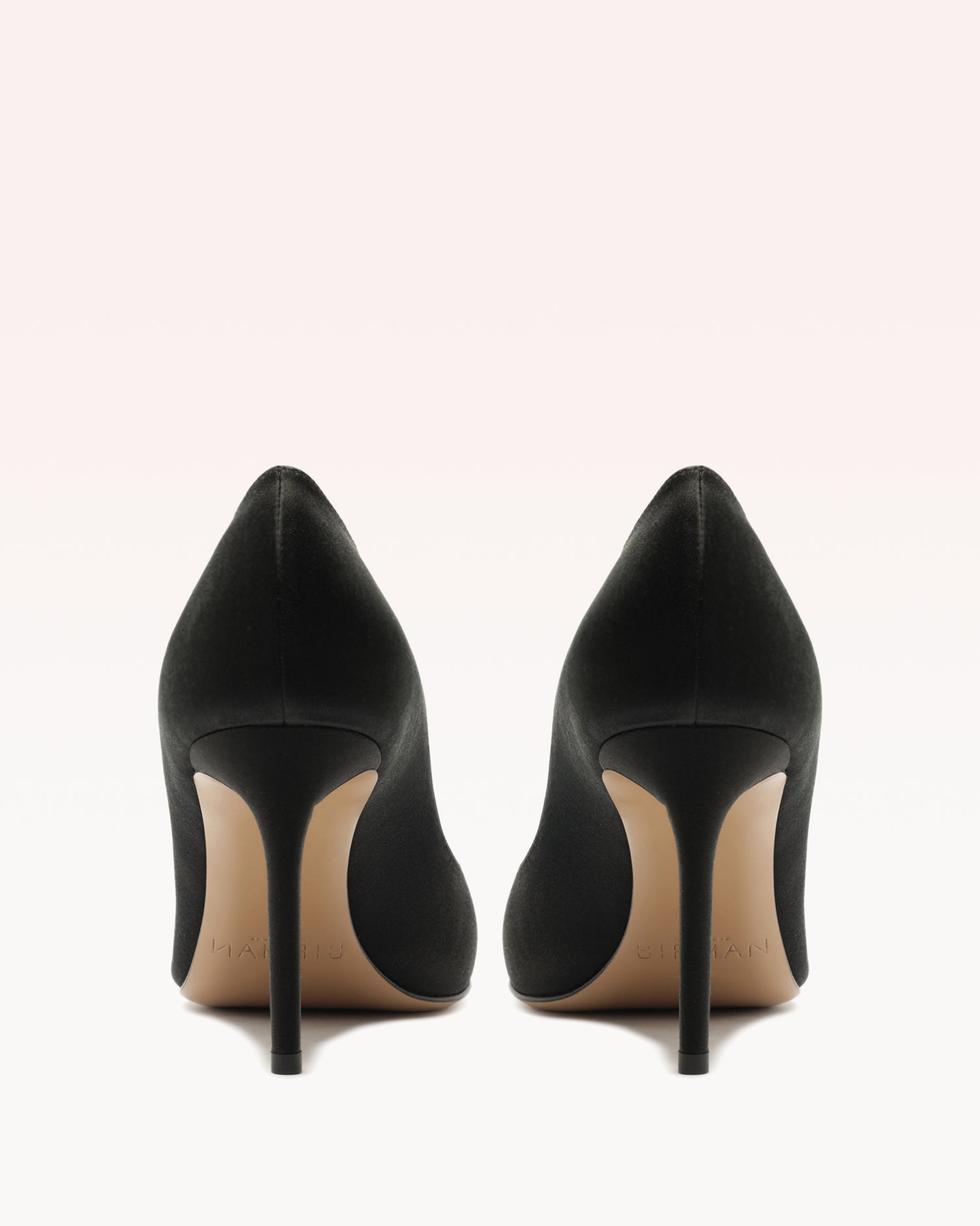 Pamela Satin 85 Satin Black Pumps R/26