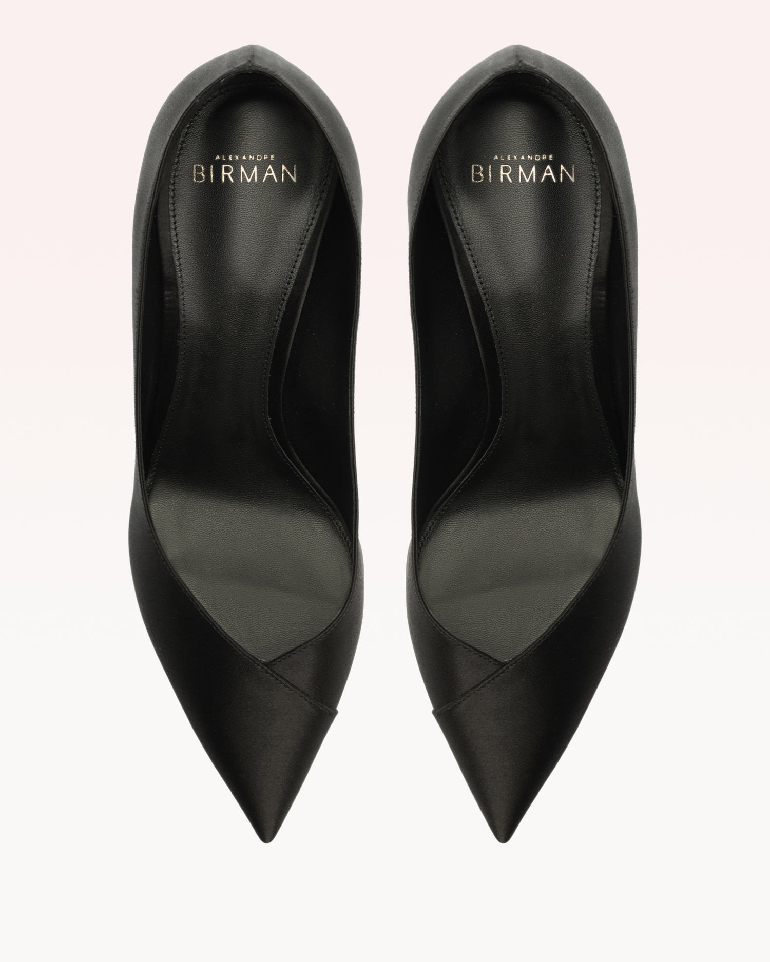 Pamela Satin 85 Satin Black Pumps R/26