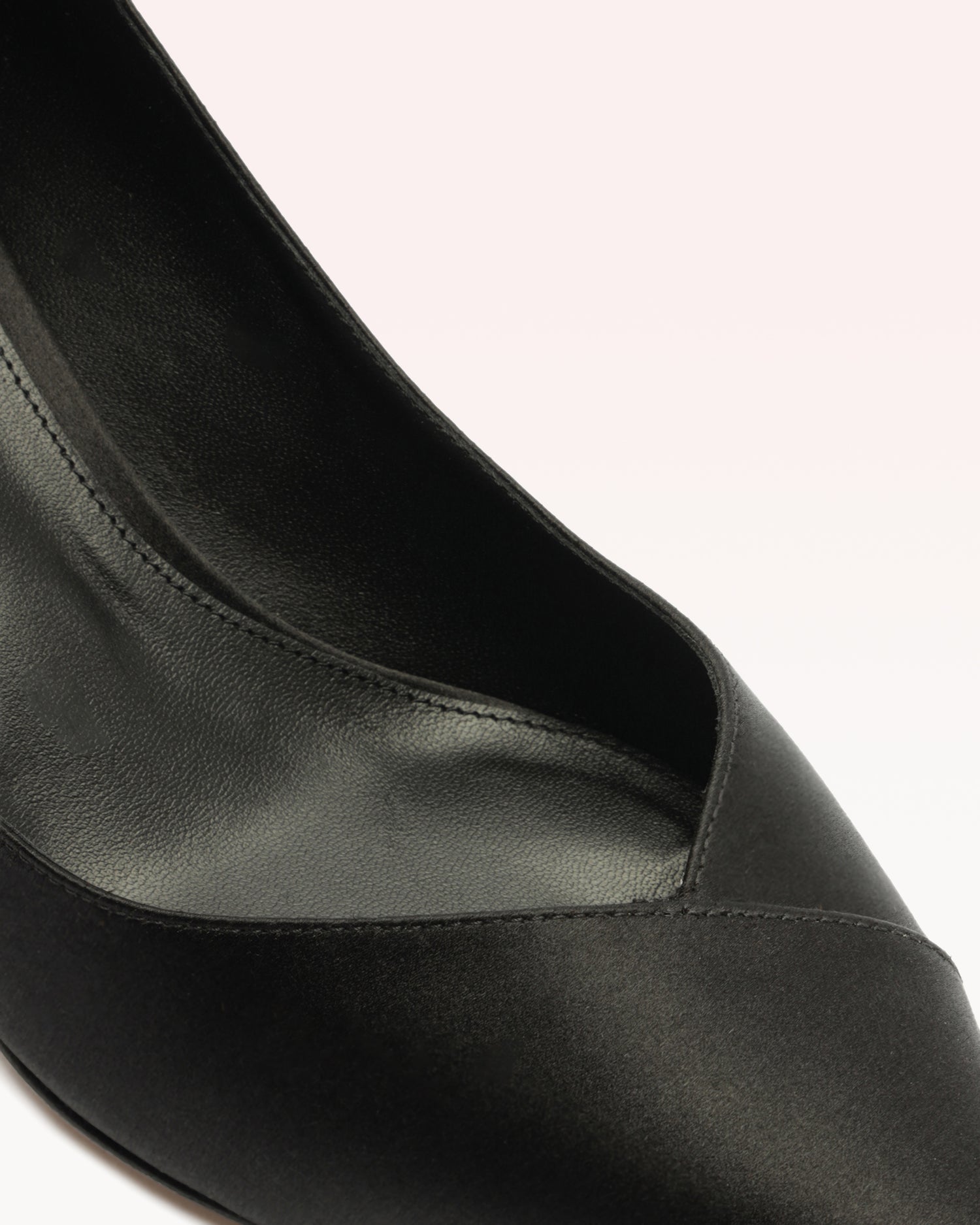 black satin dress pumps Black Satin Pumps