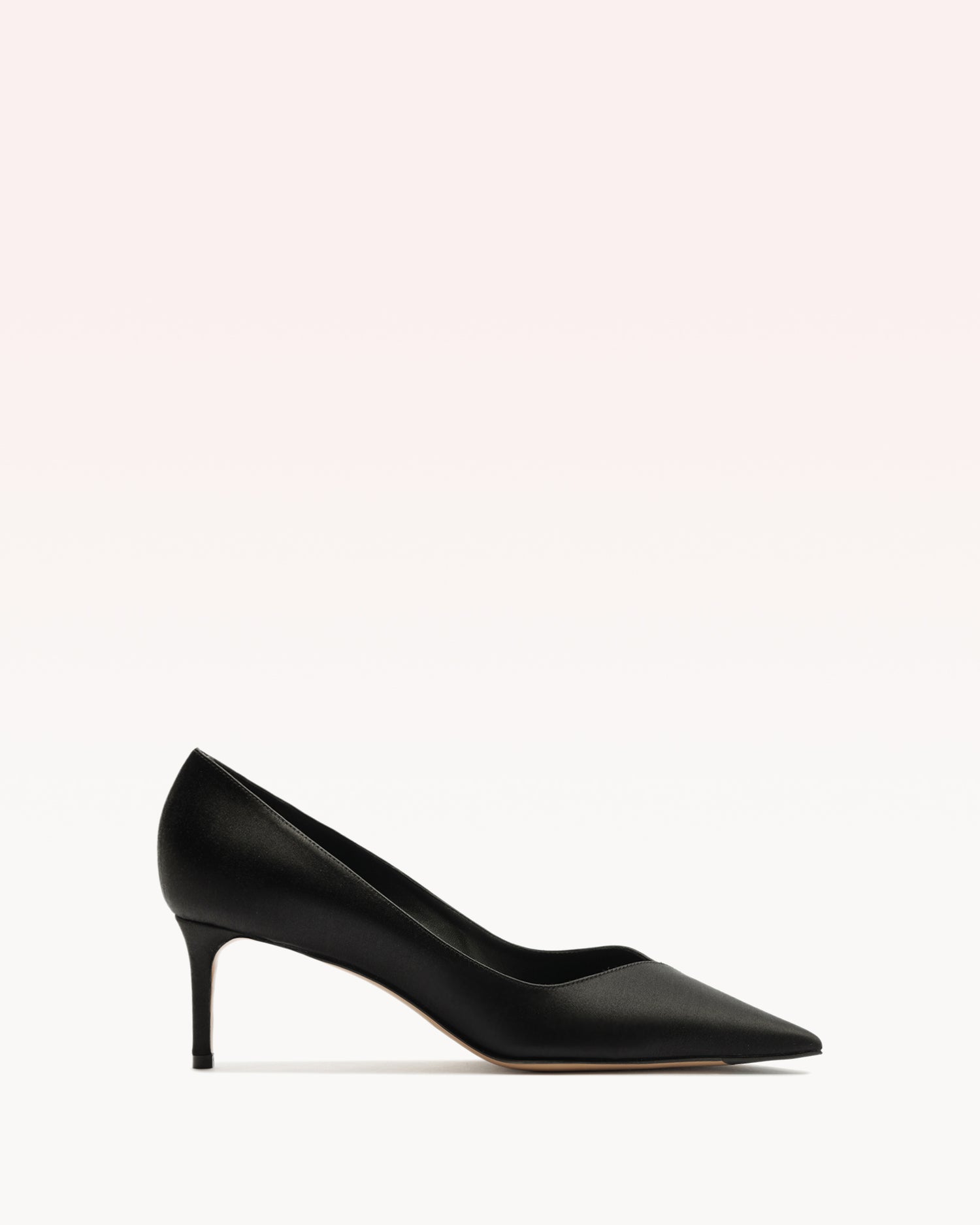 Pamela Satin 60 Black Pumps R/26 35 Black Satin
