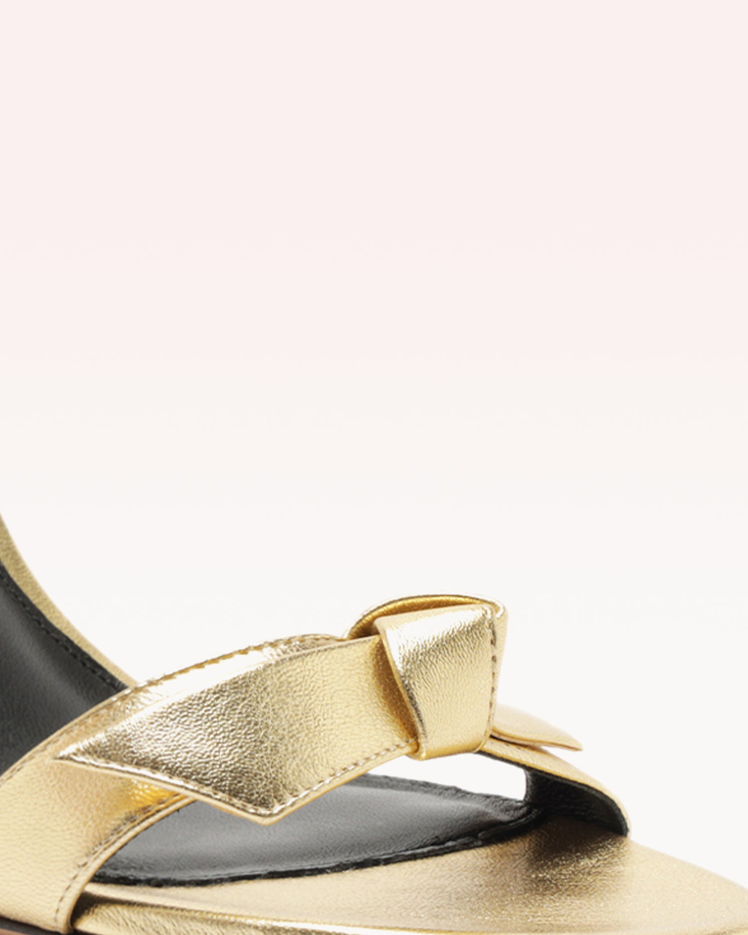 Clarita Bell 85 Metallic Golden Sandals S/24   