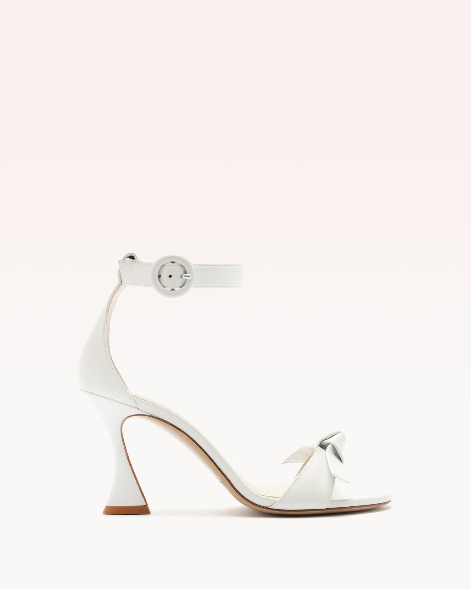 Clarita Buckle 85 Sandals R/25 35 White Leather