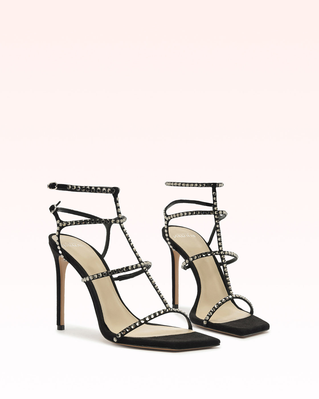 Amanda Swarovski 100 Black Sandals F/25