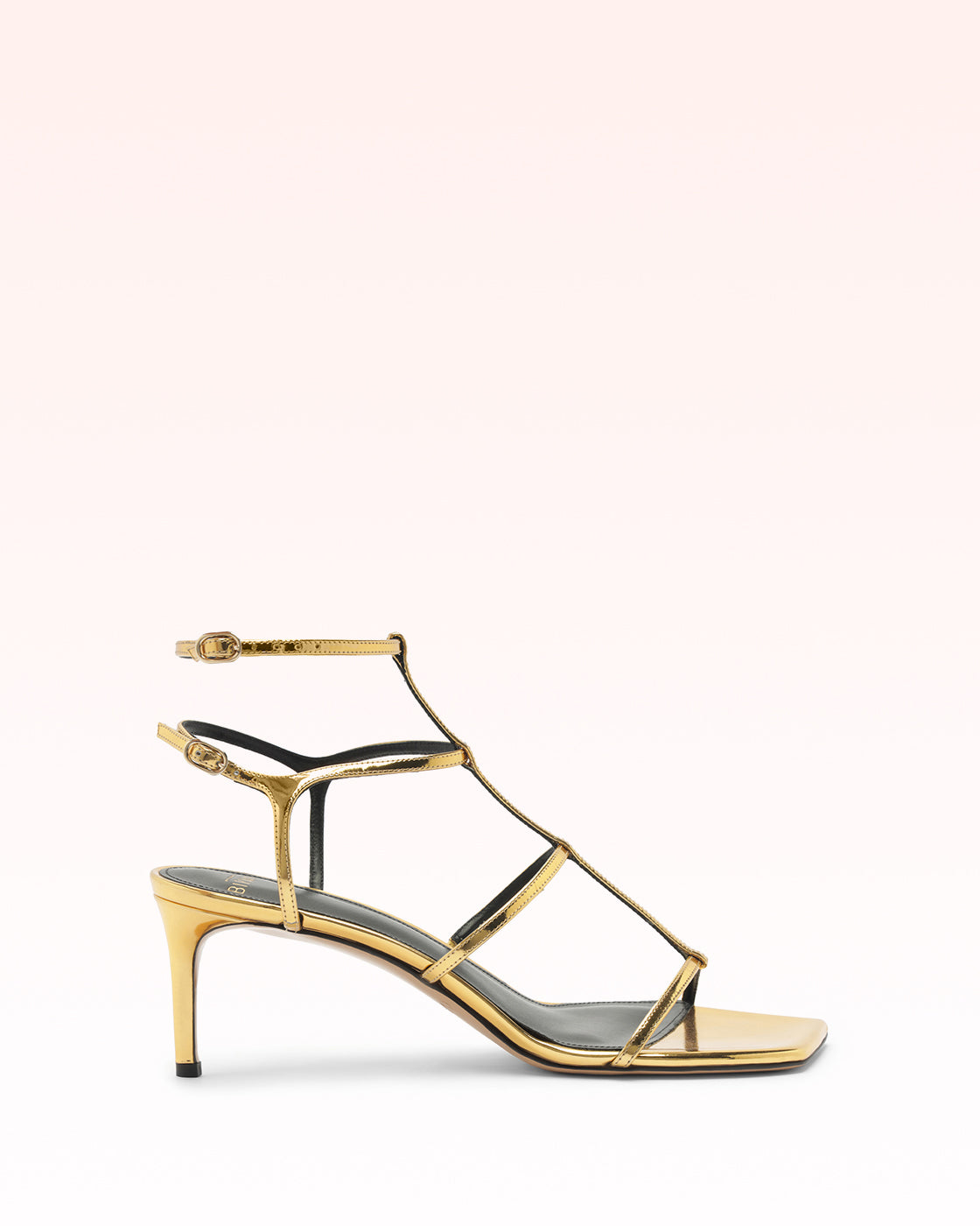 Amanda 60 Golden Sandals F/25 35 Golden Specchio