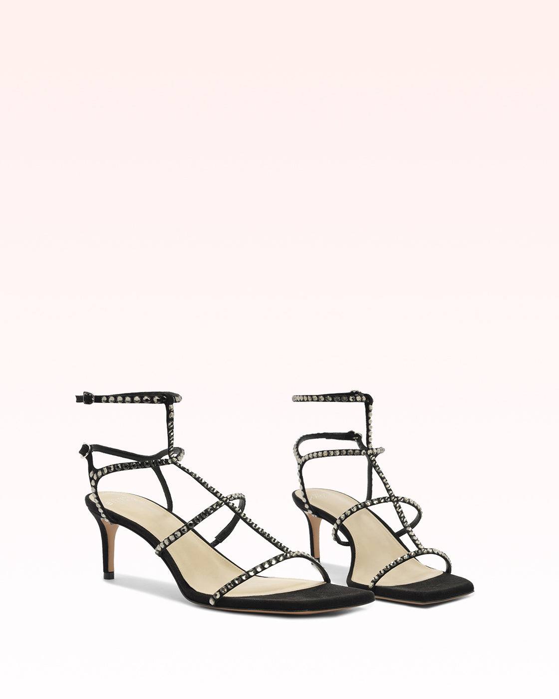 Amanda Swarovski 60 Black Sandals F/25