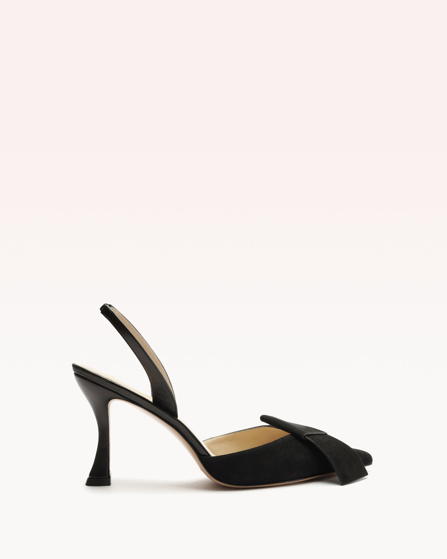 Bonny 85 Suede Black Pumps P/24 35 Black Suede & Nappa Leather