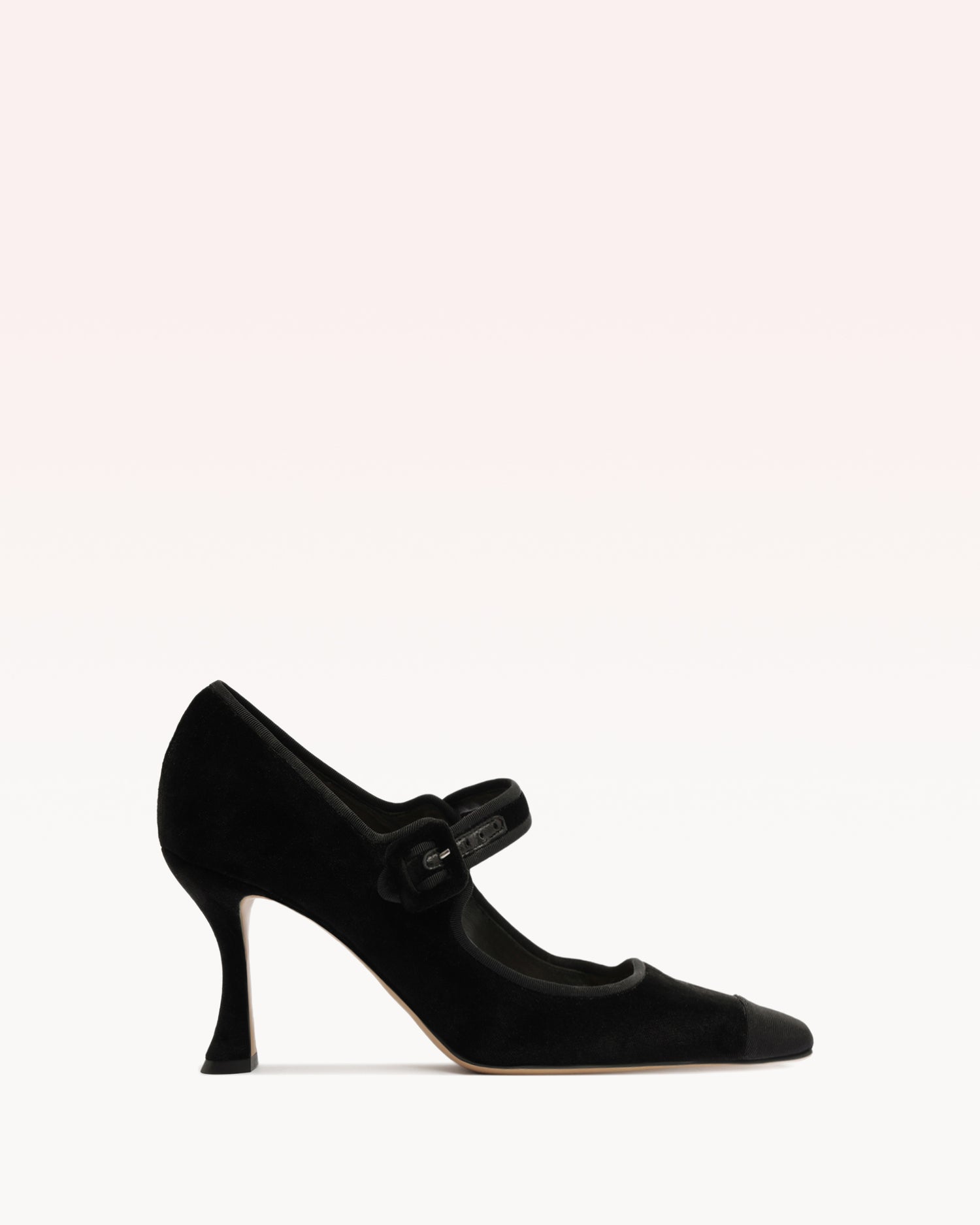 Jada 85 Black Pumps F/25 35 Black Velutto Leather