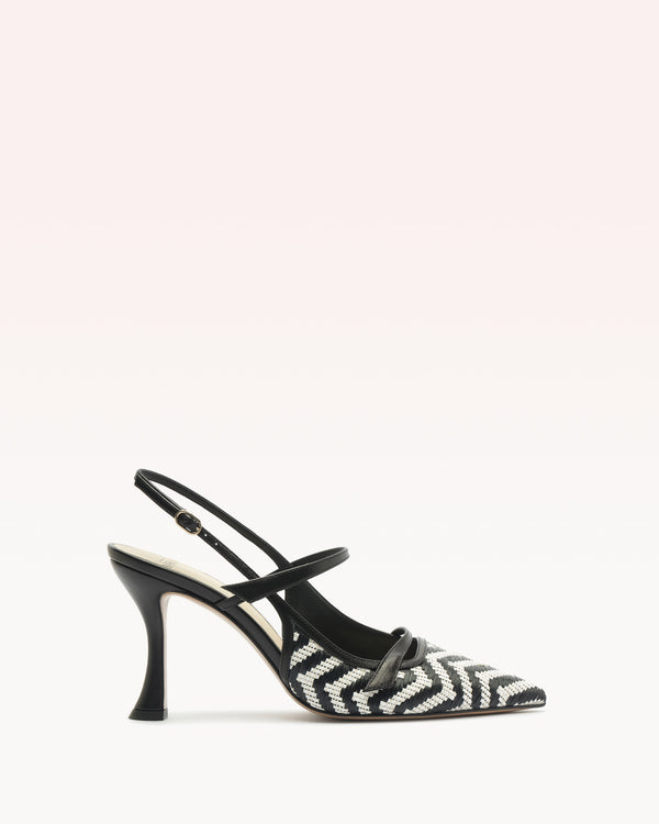 Alexandre Birman Tita Raffia Zig 85 Black