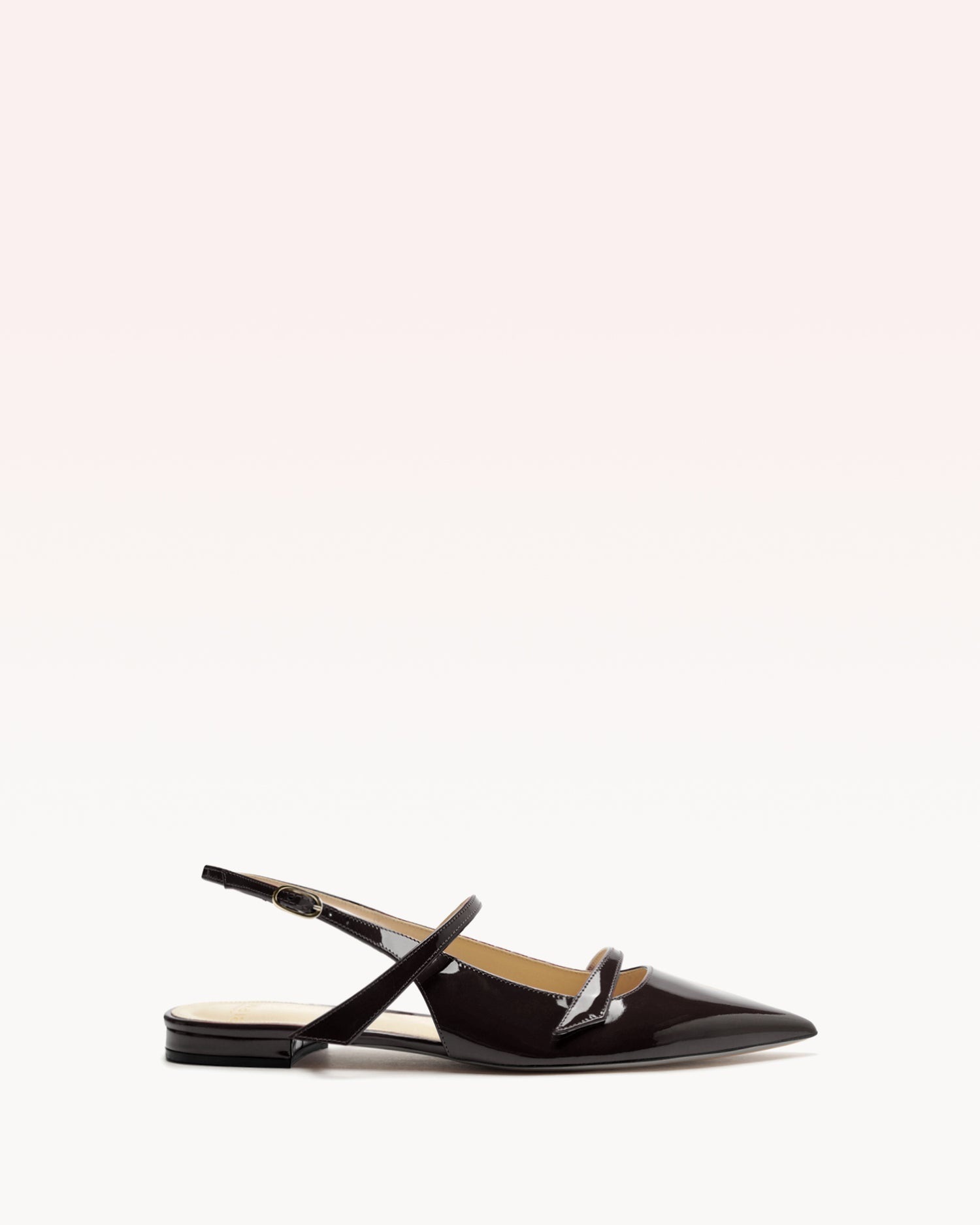 Alexandre Birman Women's Leather Flat Slingback | Pointed Toe Slingback | Slingback Flat Pumps | Black Alexandre Birman Women's Leather Flat Slingback | Pointed Toe Slingback | Slingback Flat Pumps | Black
