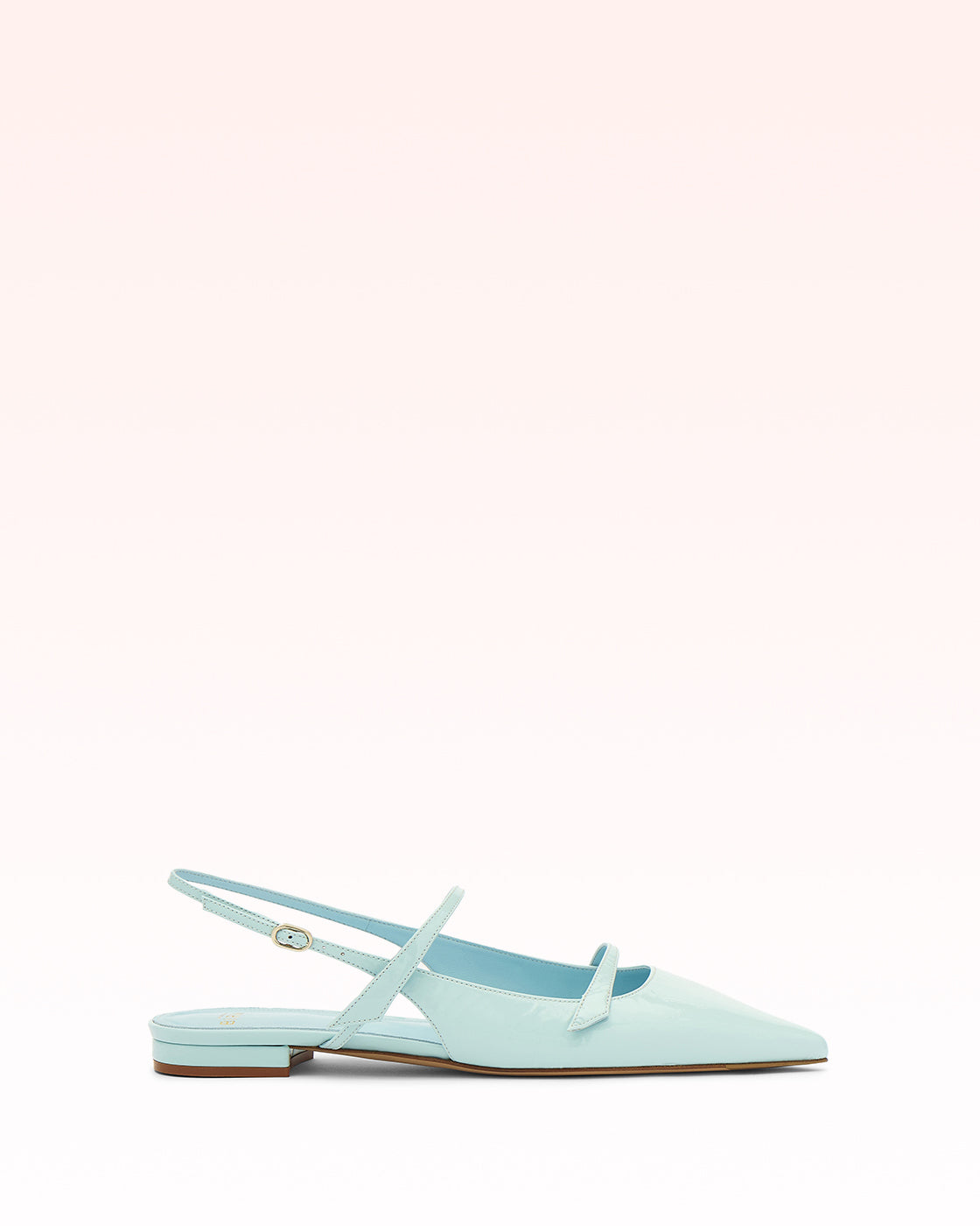 Tita Flat Dust Blue Sandals R/26 35 Dust Blue Crinkle Leather