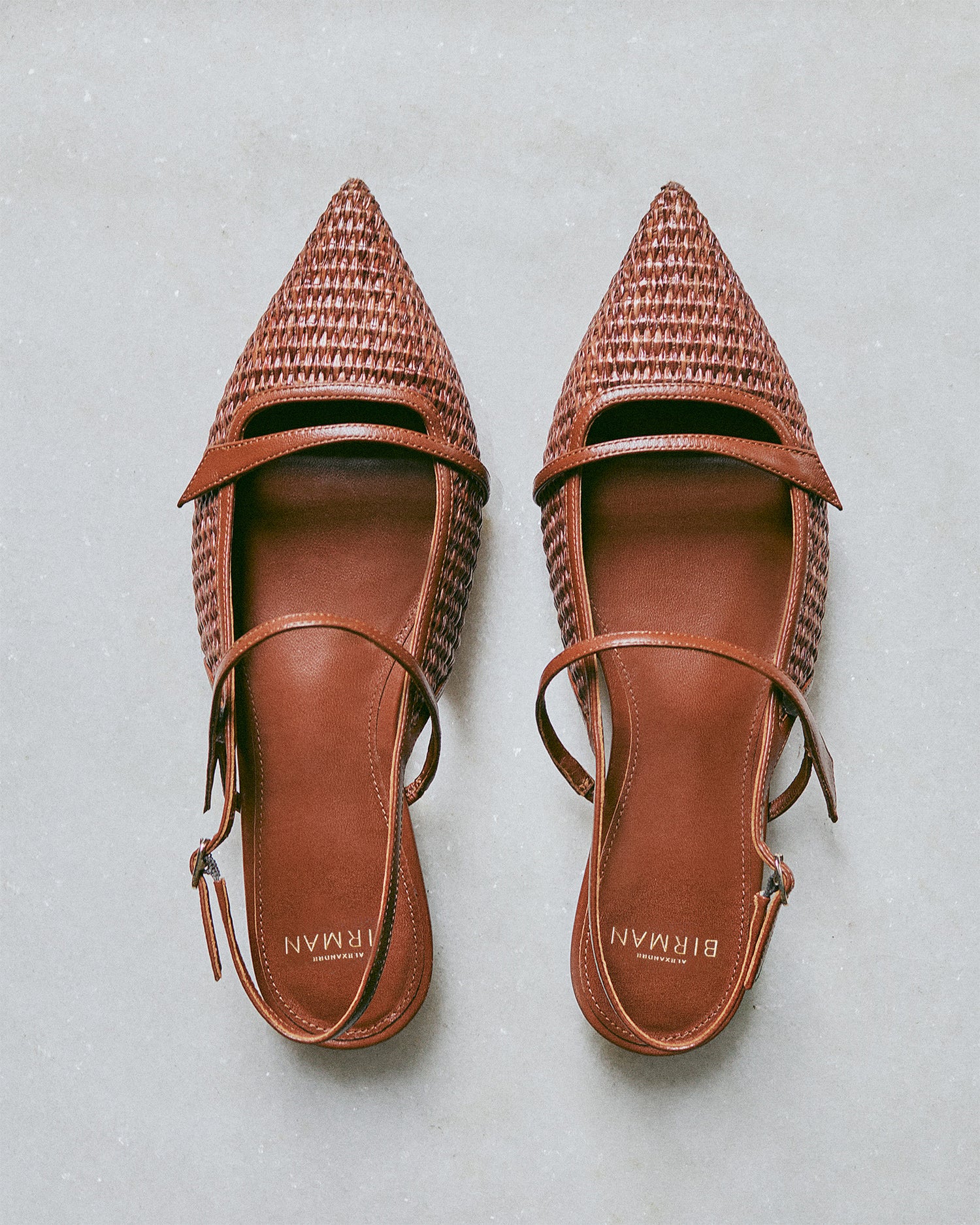 Tita Raffia Flat Chocolate Flats S/25