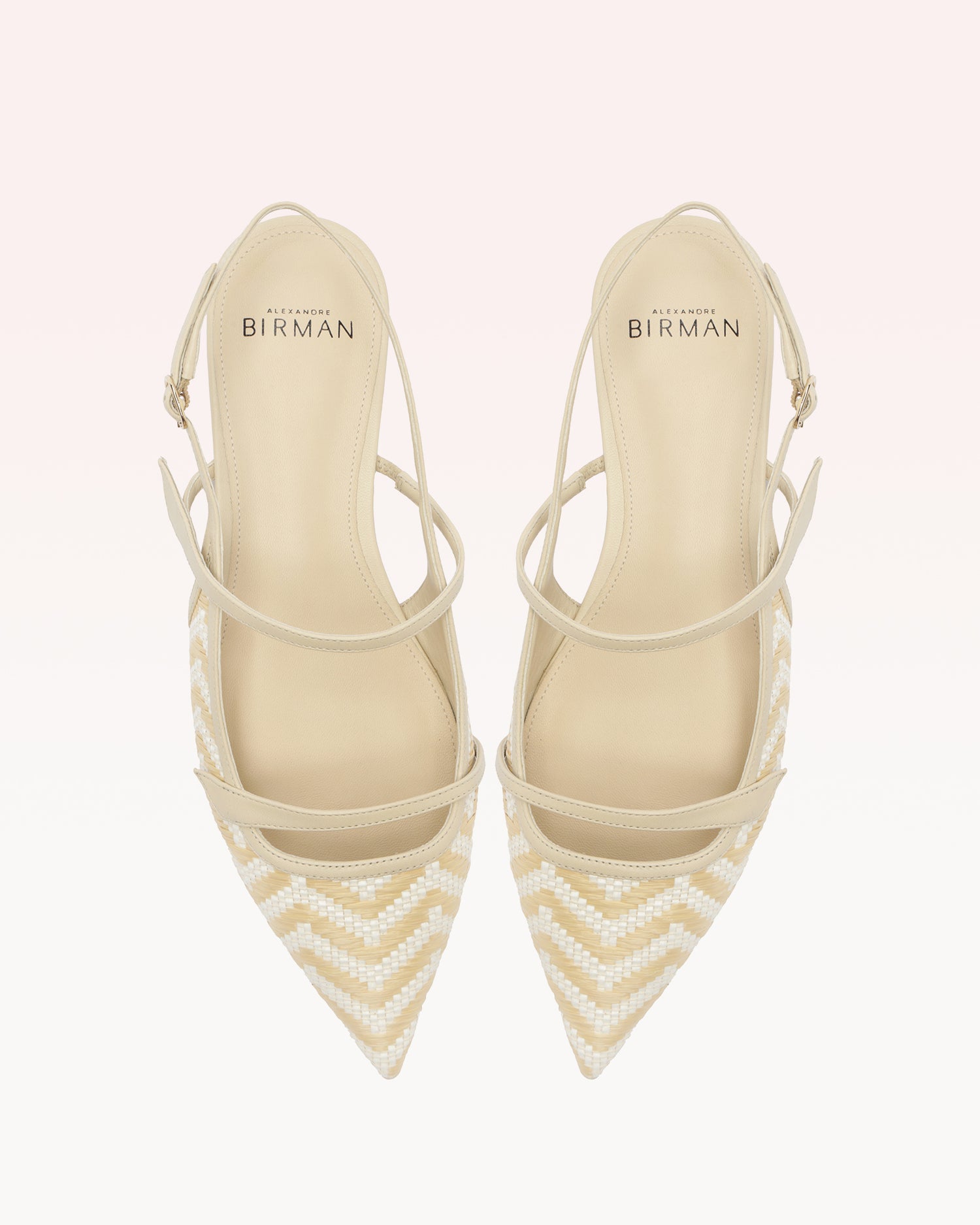 Tita Raffia Zig Flat Eggshell