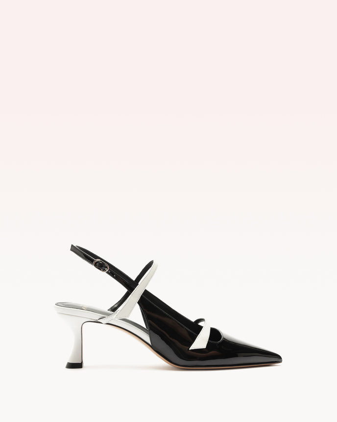 alexis Tita 60 Slingback Black & White Black & White