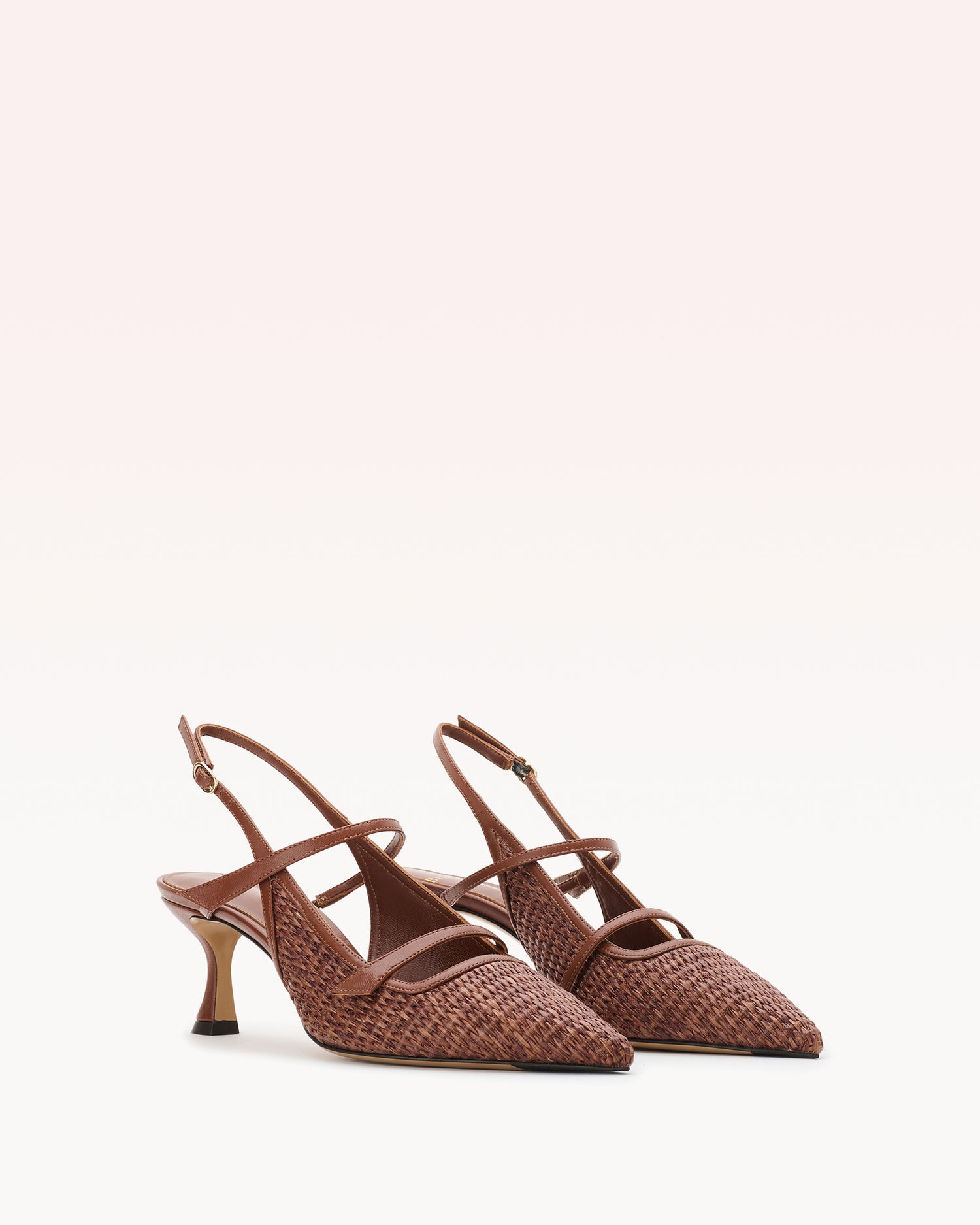 Tita 60 Raffia Chocolate Pumps S/25