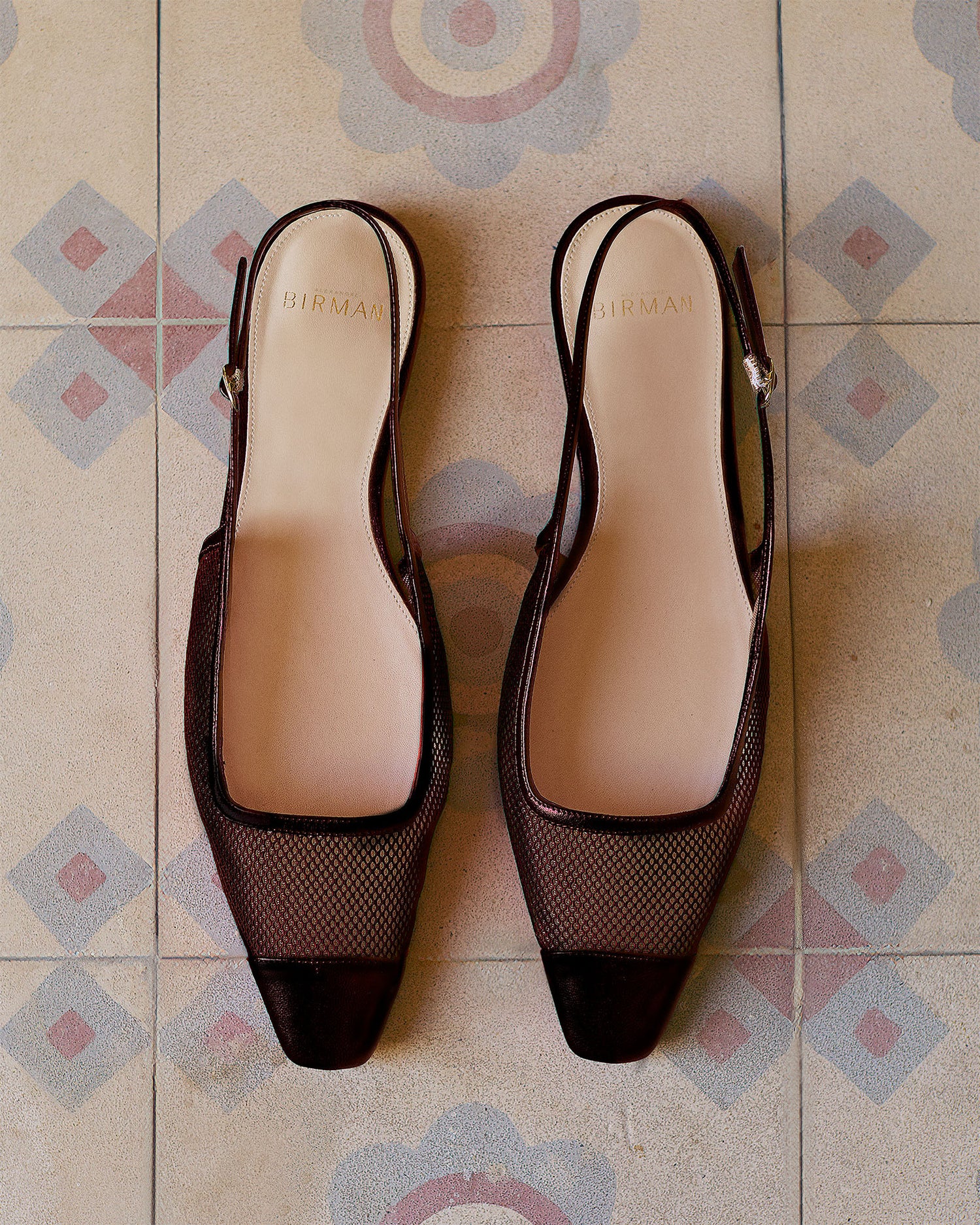 Olivia Mesh Black Flats S/25