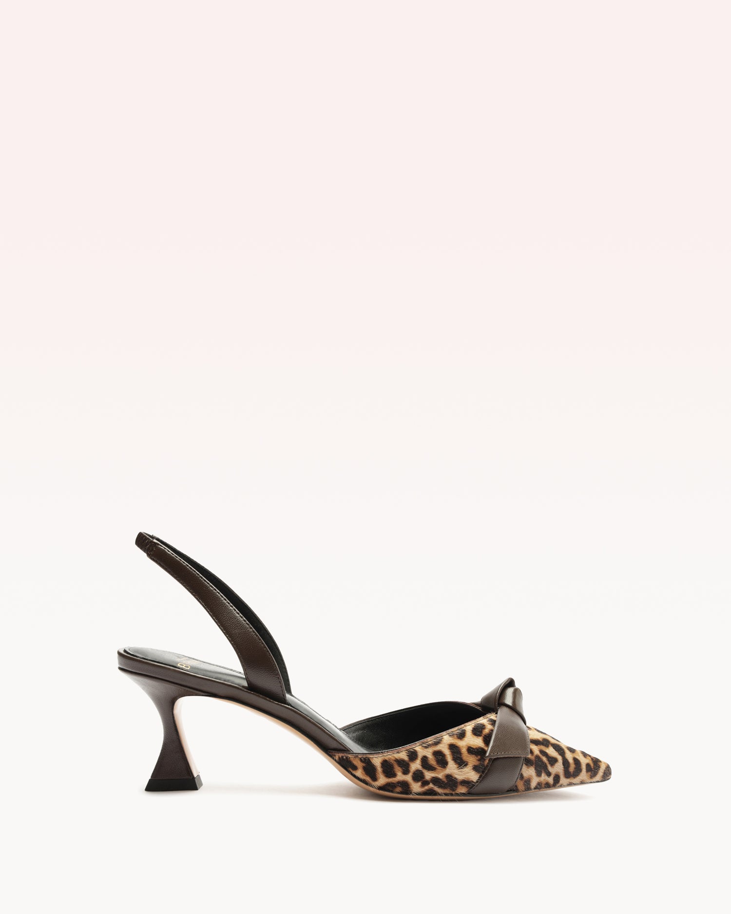 Clarita Bell Slingback 60 Leopard Pumps P/24 35 Light Beige & Dark Brown Leopard Pony/Nappa Leather/Nappa Ki