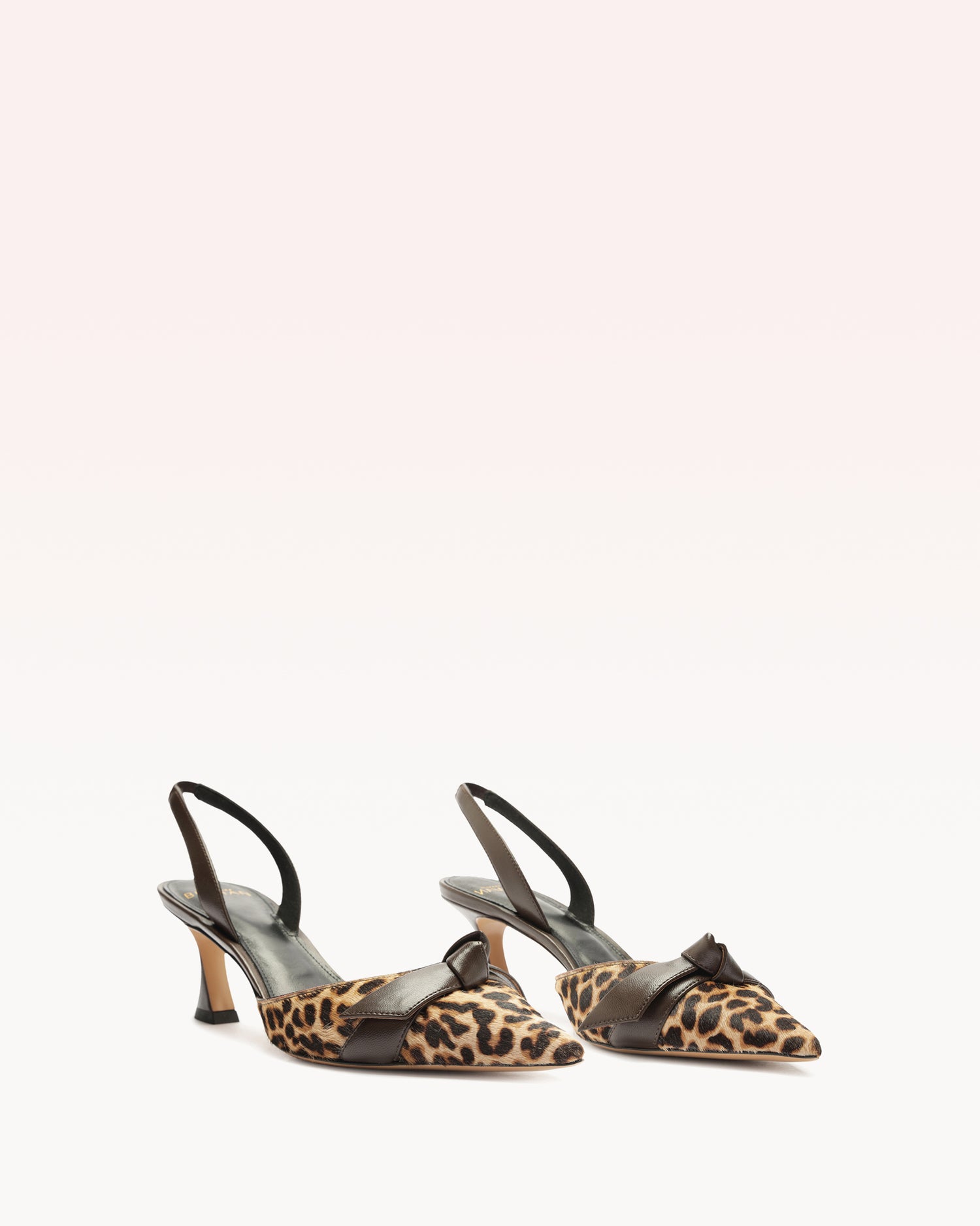 Clarita Bell Slingback 60 Leopard Pumps P/24   