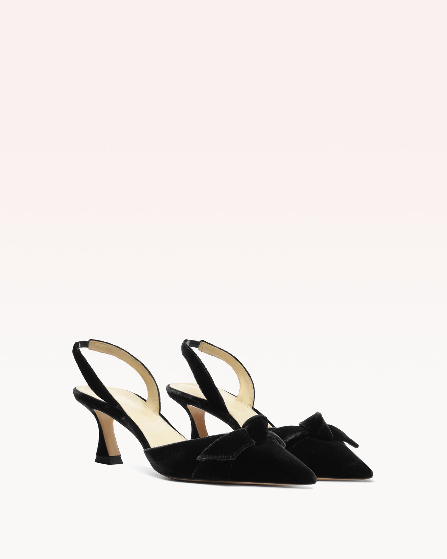 Clarita Bell Slingback 60 Black Pumps F/25