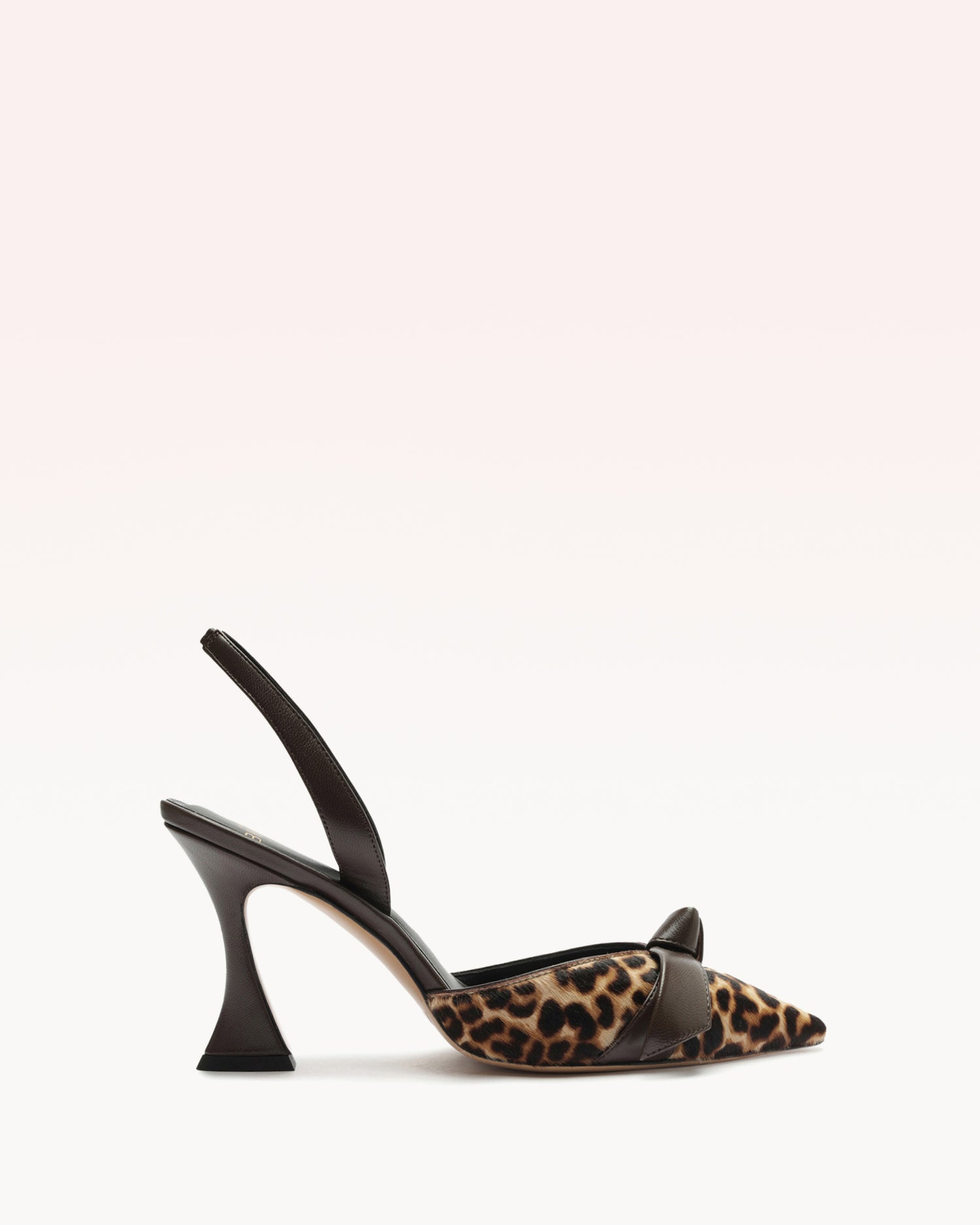 Clarita Bell Slingback 85 Leopard Pumps P/24 35 Light Beige & Dark Brown Leopard Pony/Nappa Leather/Nappa Ki