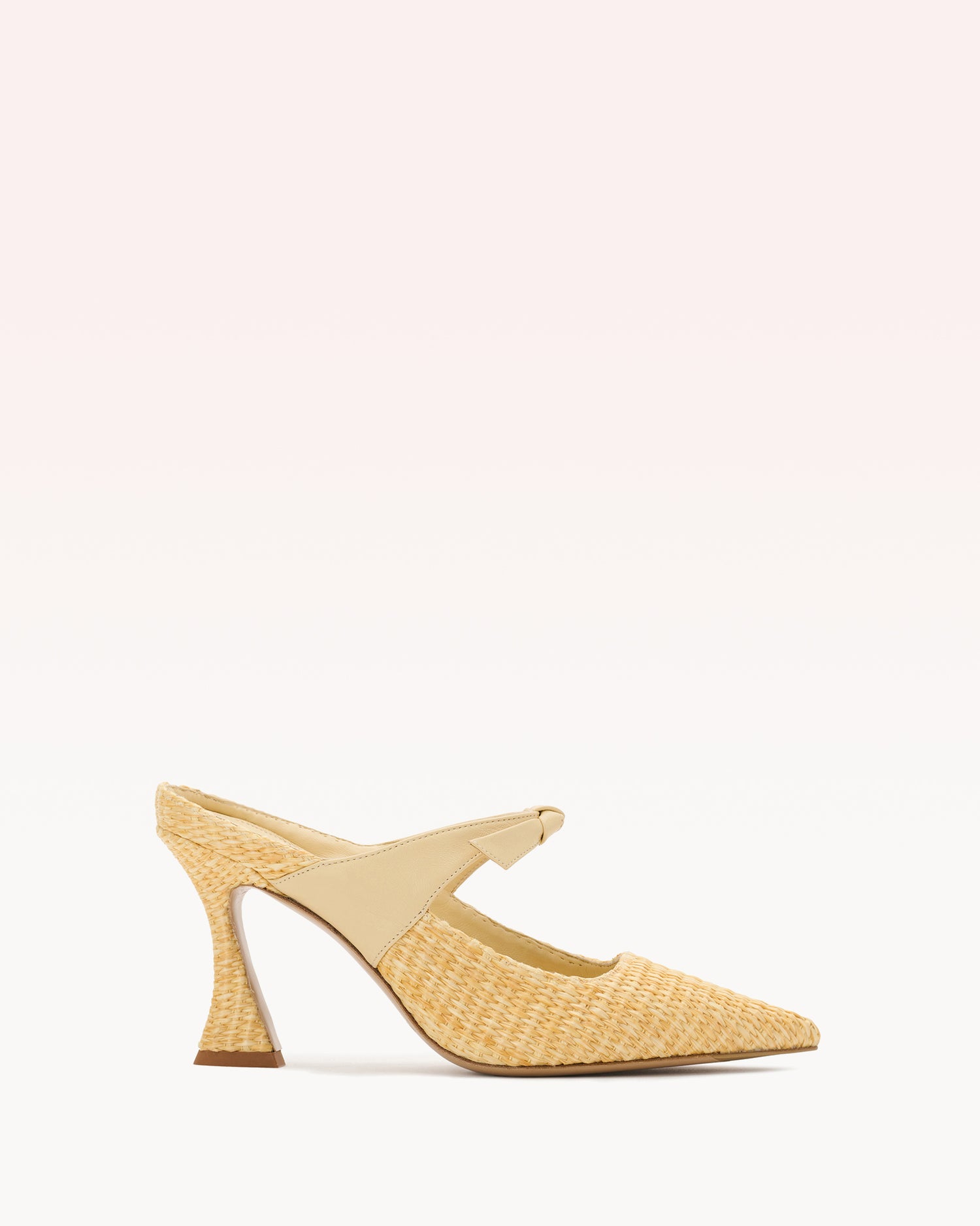 Maeve Raffia 85 Pumps S/25 35 Creamy Leather