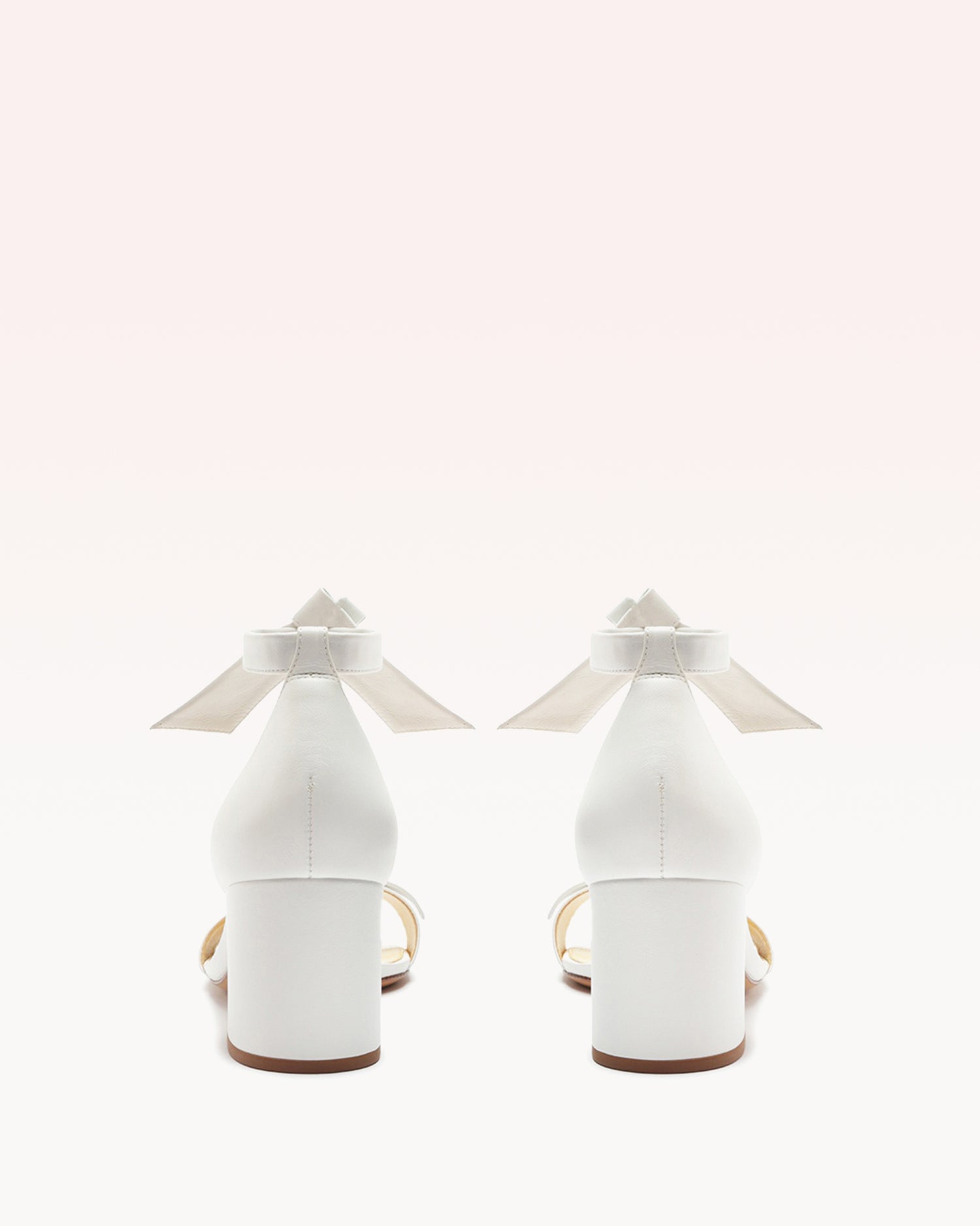 Clarita Block 60 Sandal in White Leather | Alexandre Birman