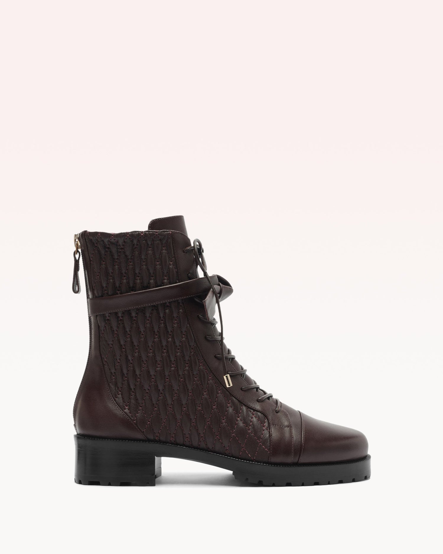 Quilted Clarita Combat 30 Dark Plum