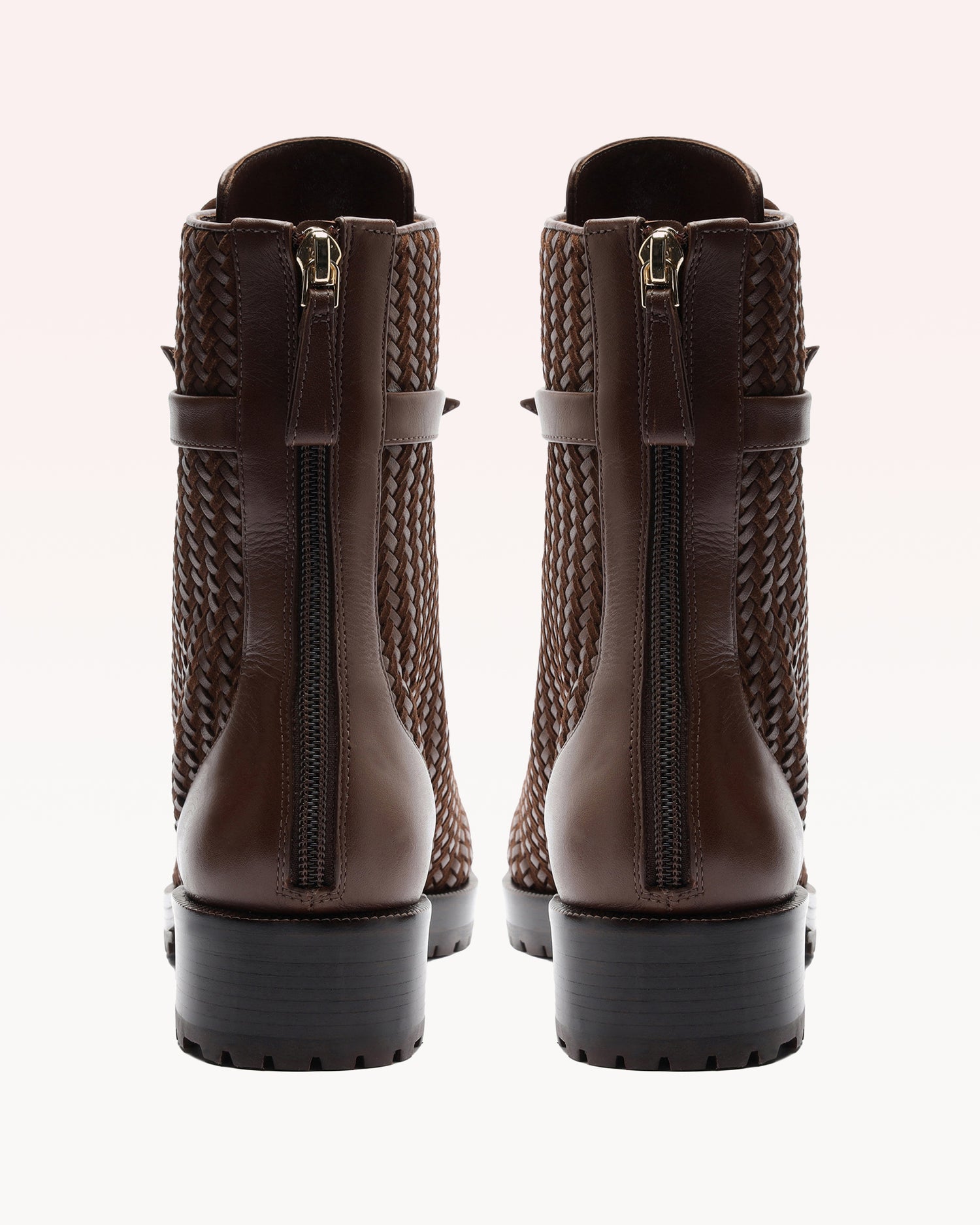 Tresse Combat Bootie Brown Booties P/25