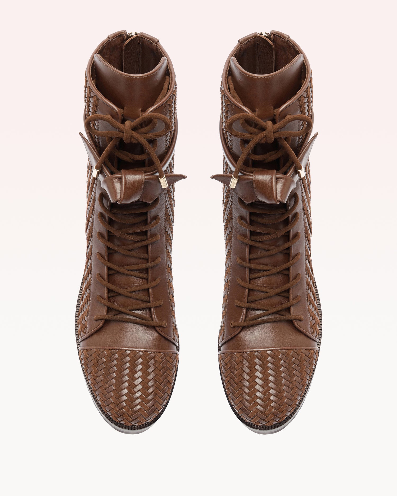 Tresse Combat Bootie Brown Booties P/25
