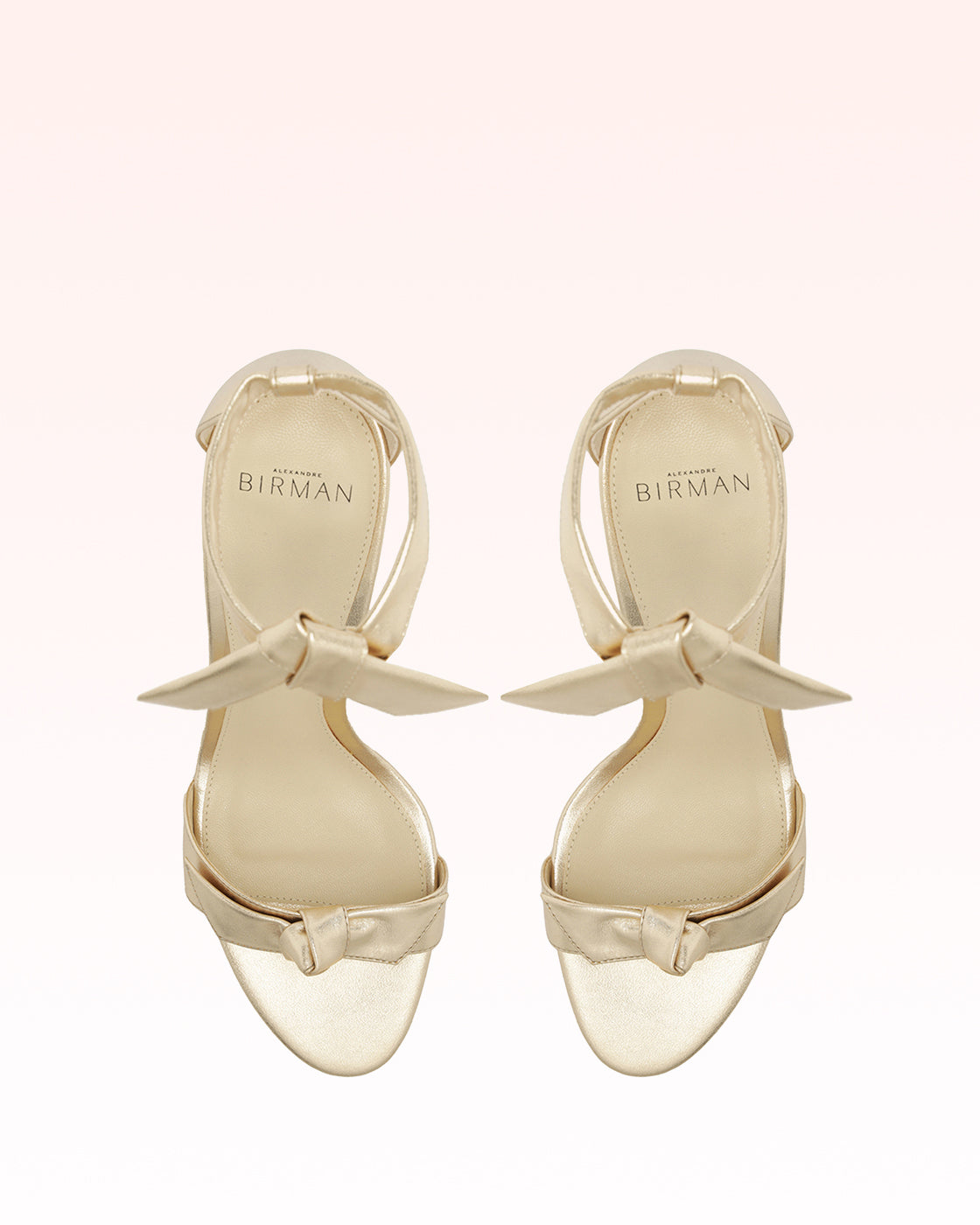 alexandre birmanのパンプス Alexandre Birman Clarita Block 90 High Heel Sandal in Gold