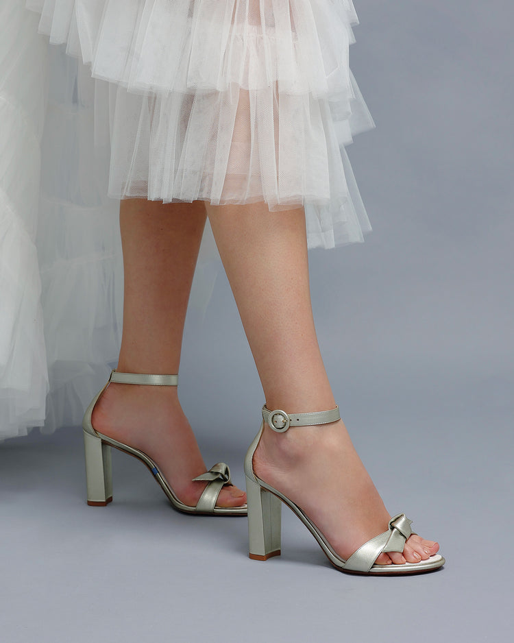 bridal block shoes