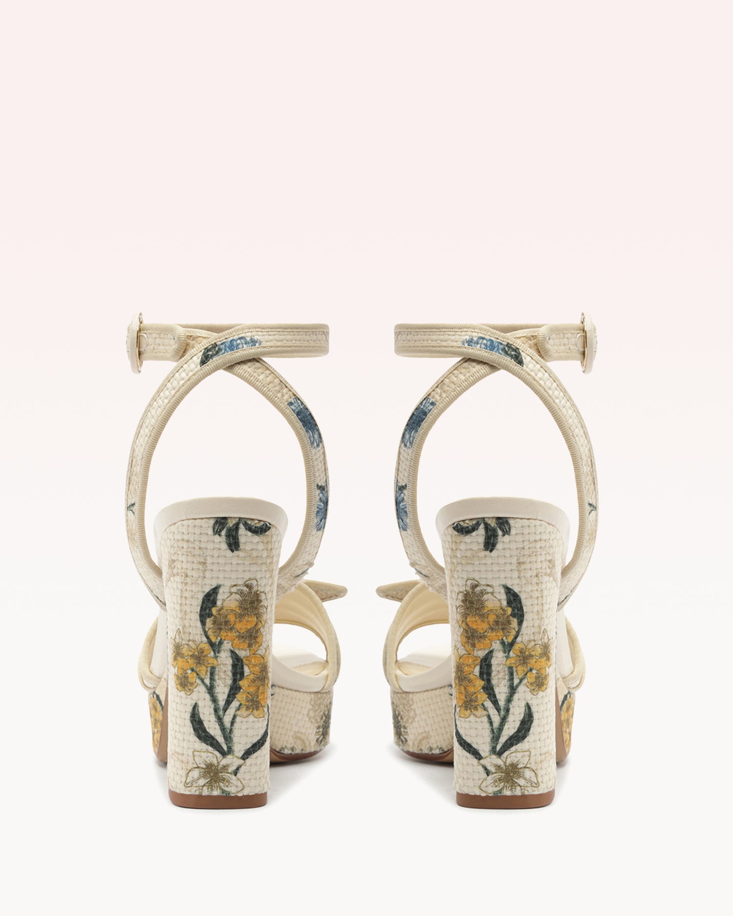 Grossgrain Raffia Platform 120 Laguna Sandals R/26