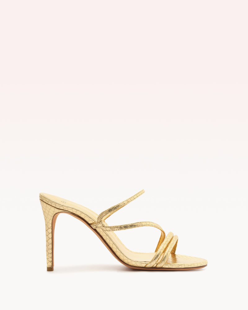 Eve 85 Oro Sandals PRE FALL 23 35 Oro Snake Embossed