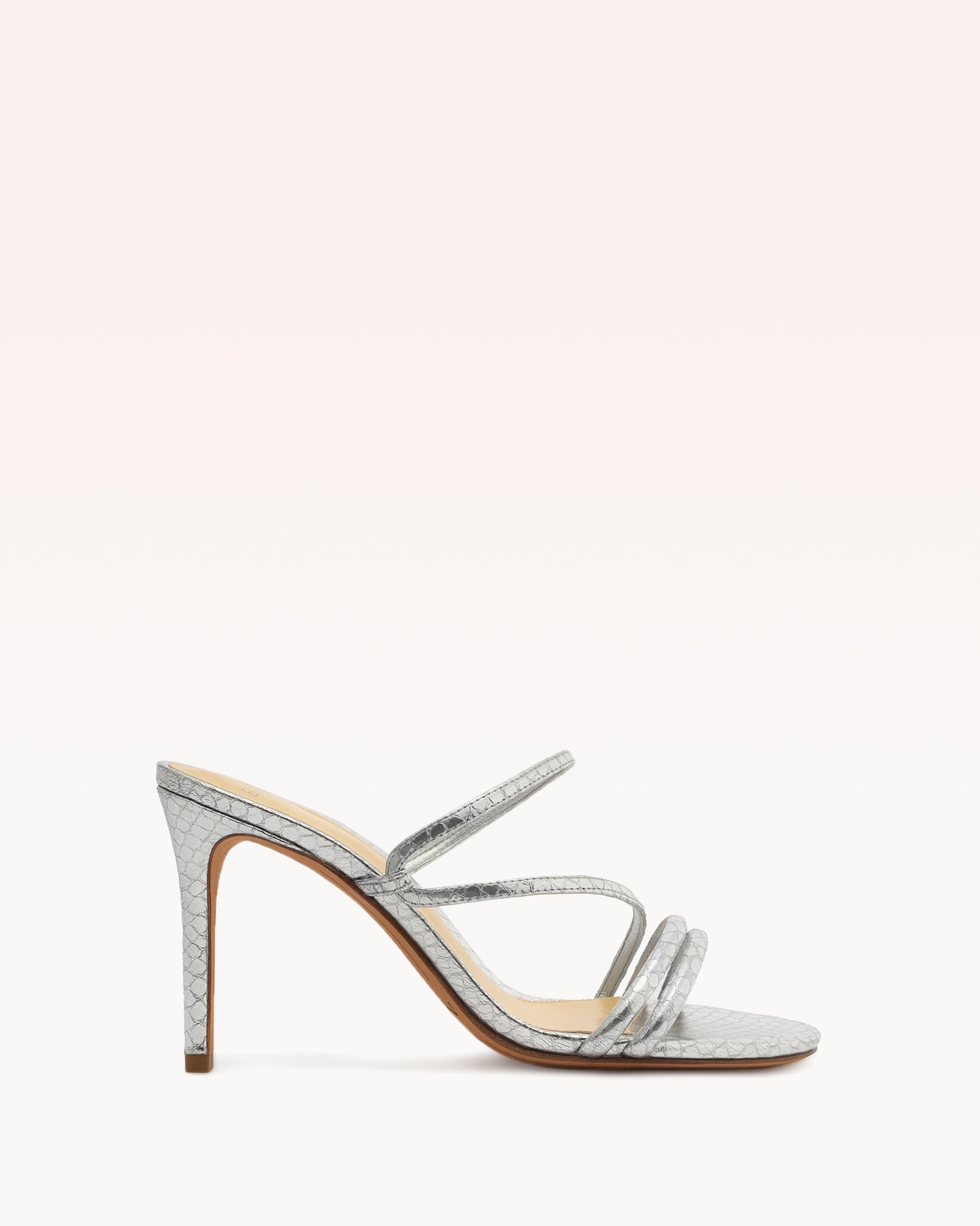 Eve 85 Silver Sandals PRE FALL 23 35 Silver Snake Embossed