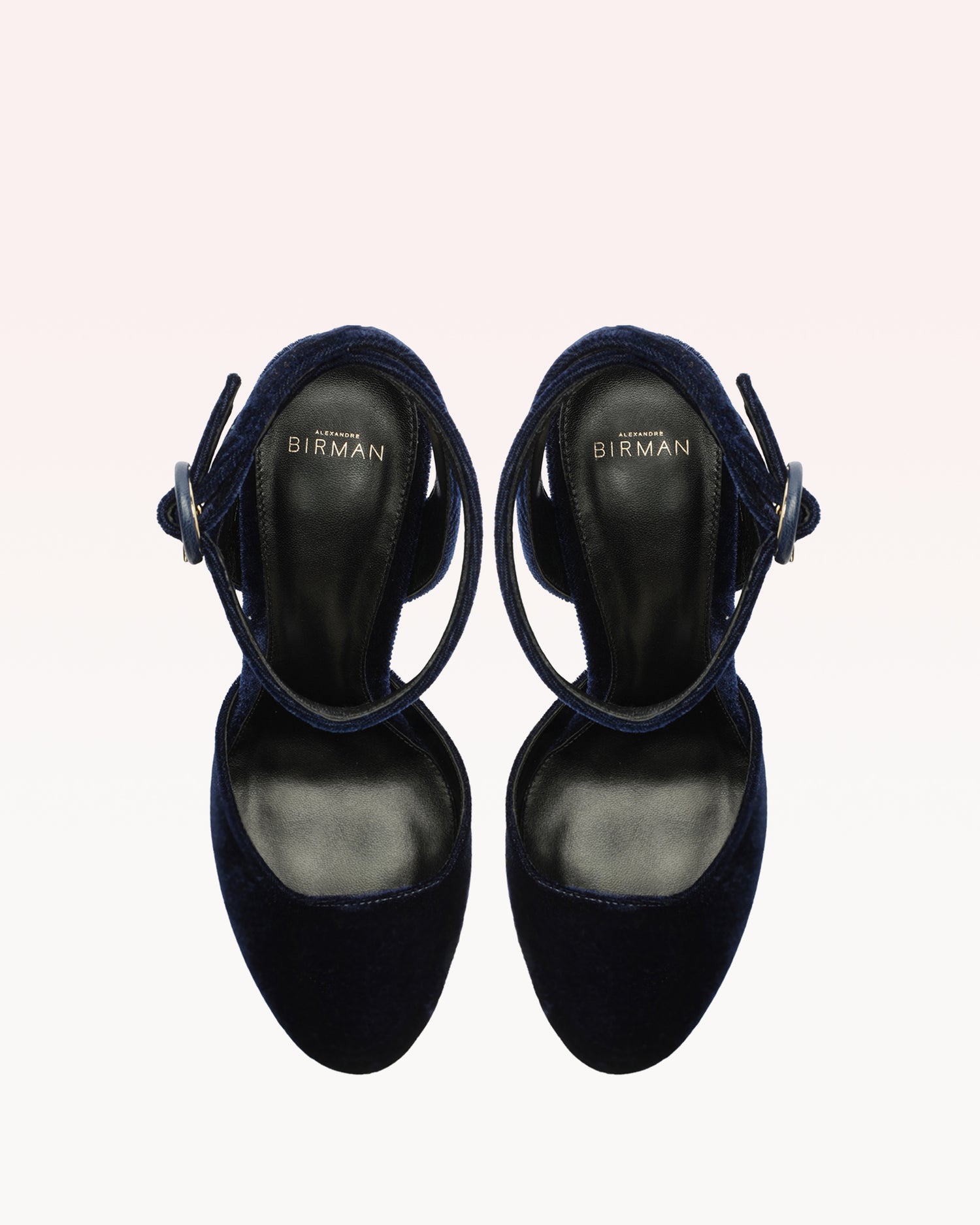 Vita Platform 120 Velvet Navy Pumps R/26