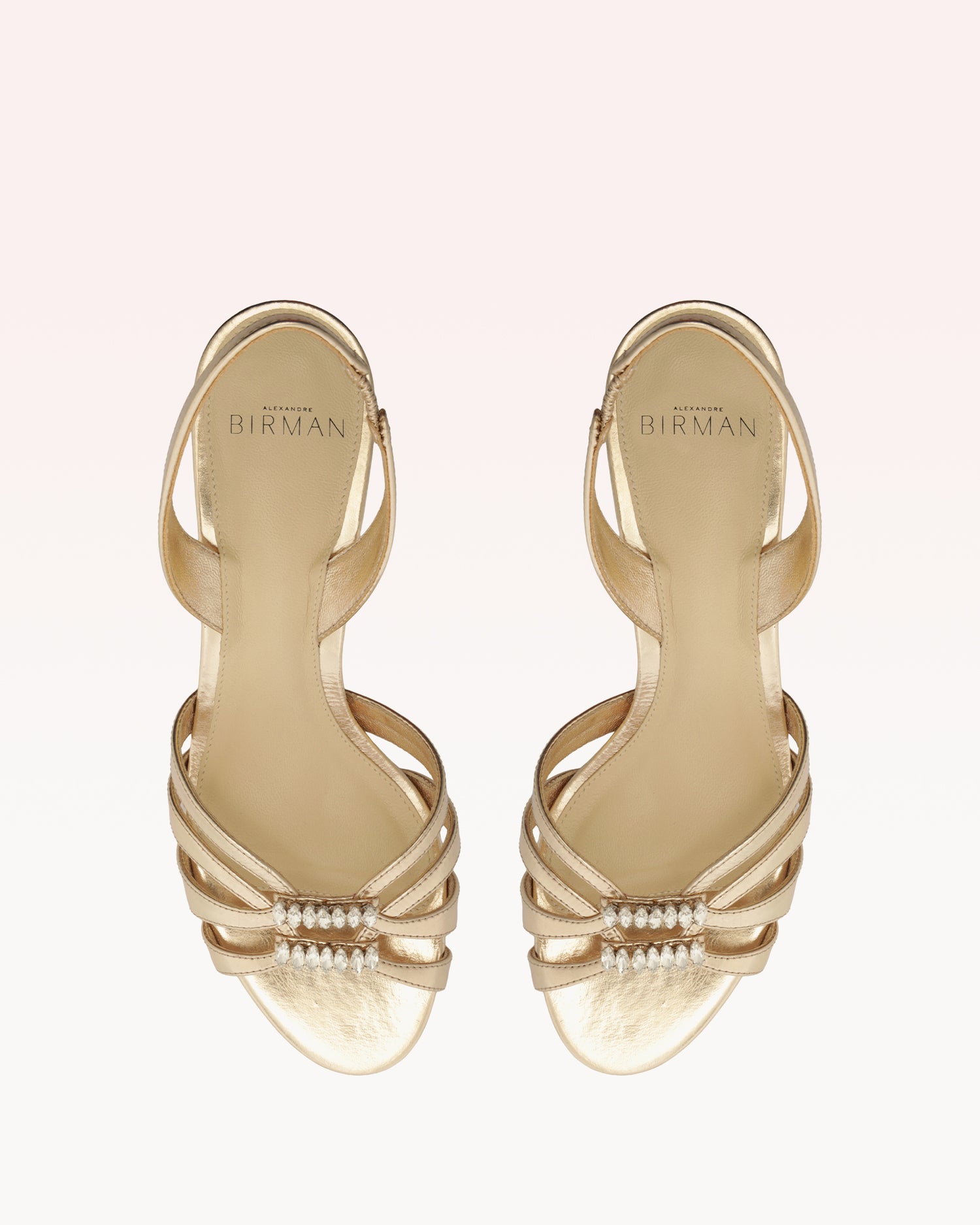 Noelle Kitten Golden Sandals R/26