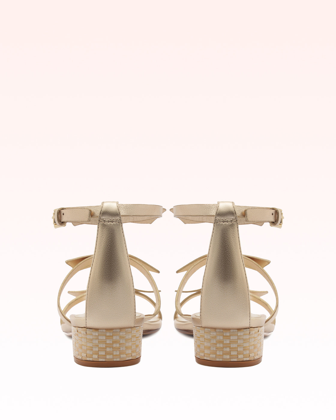 Slim Lolita Raffia 30 Golden Flats R/26